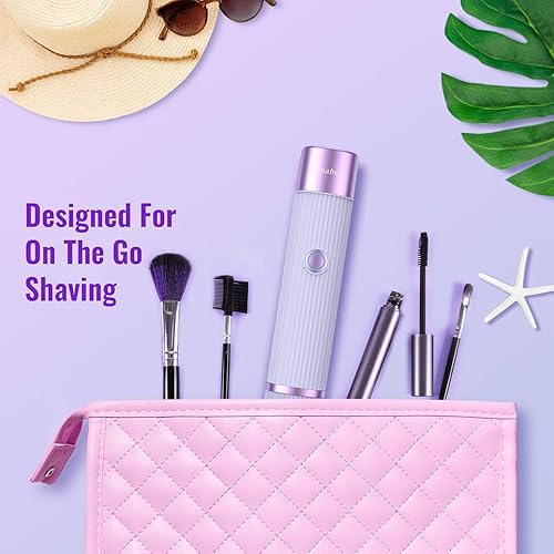 Miniatura 6 de Recortadora de bikini para mujer, afeitadora eléctrica y maquinilla de afeitar recargable 2 en 1, depilación corporal y facial, doble cabezal para