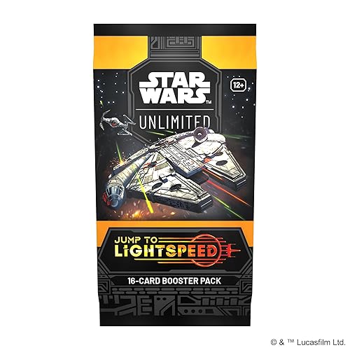 Star Wars: Unlimited TCG Jump to Lightspeed Booster Pack - Fast-Paced Trading Card Game for Kids and Adults, Ages 12+, 2+ Players, 20 Minute Playtime, Made by Fantasy Flight Games