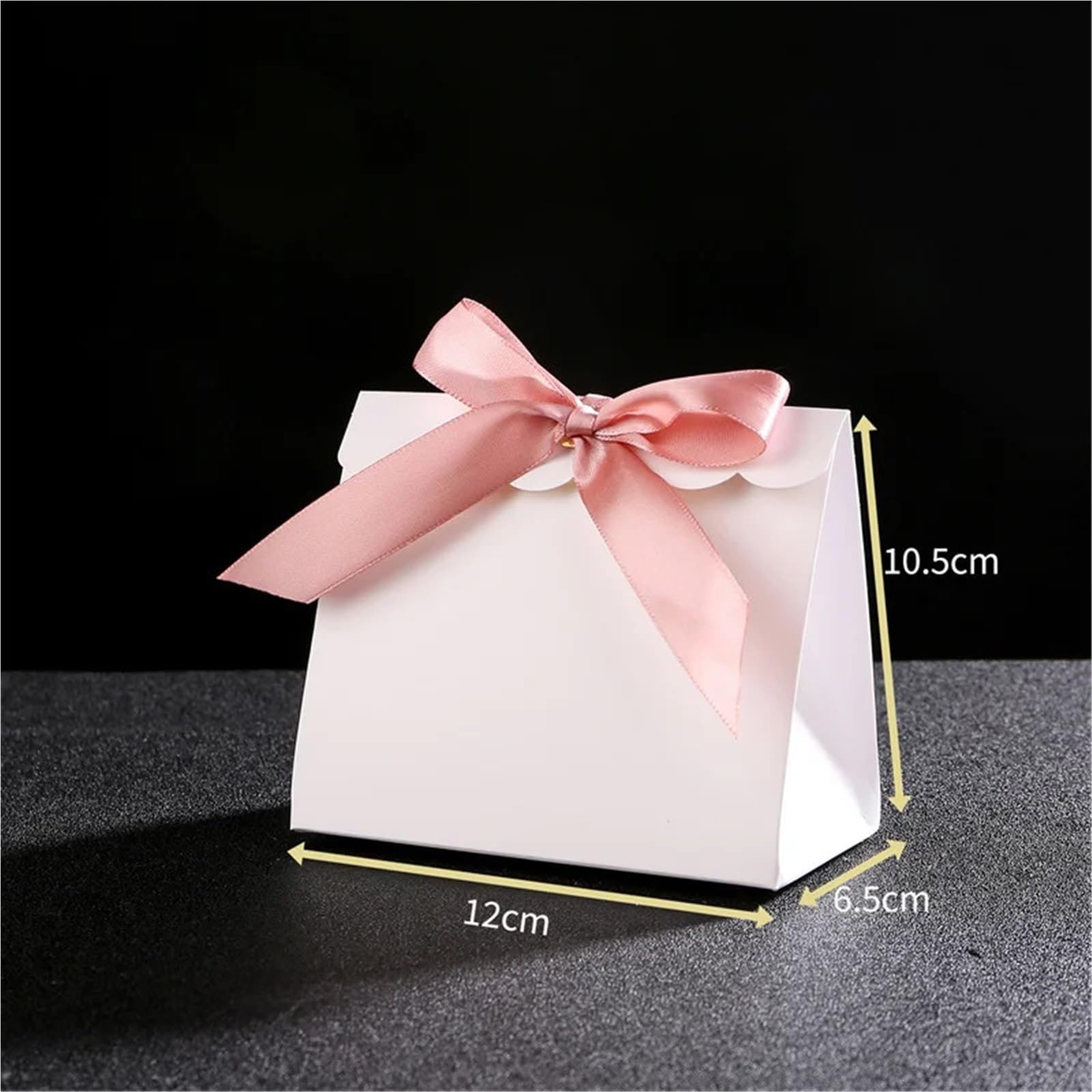 Geschenkbox 20 Stück Kraftpapier-Geschenkbox mit Band | Leere kleine Verpackungen zur Aufbewahrung von Hochzeitsfeiern(White)