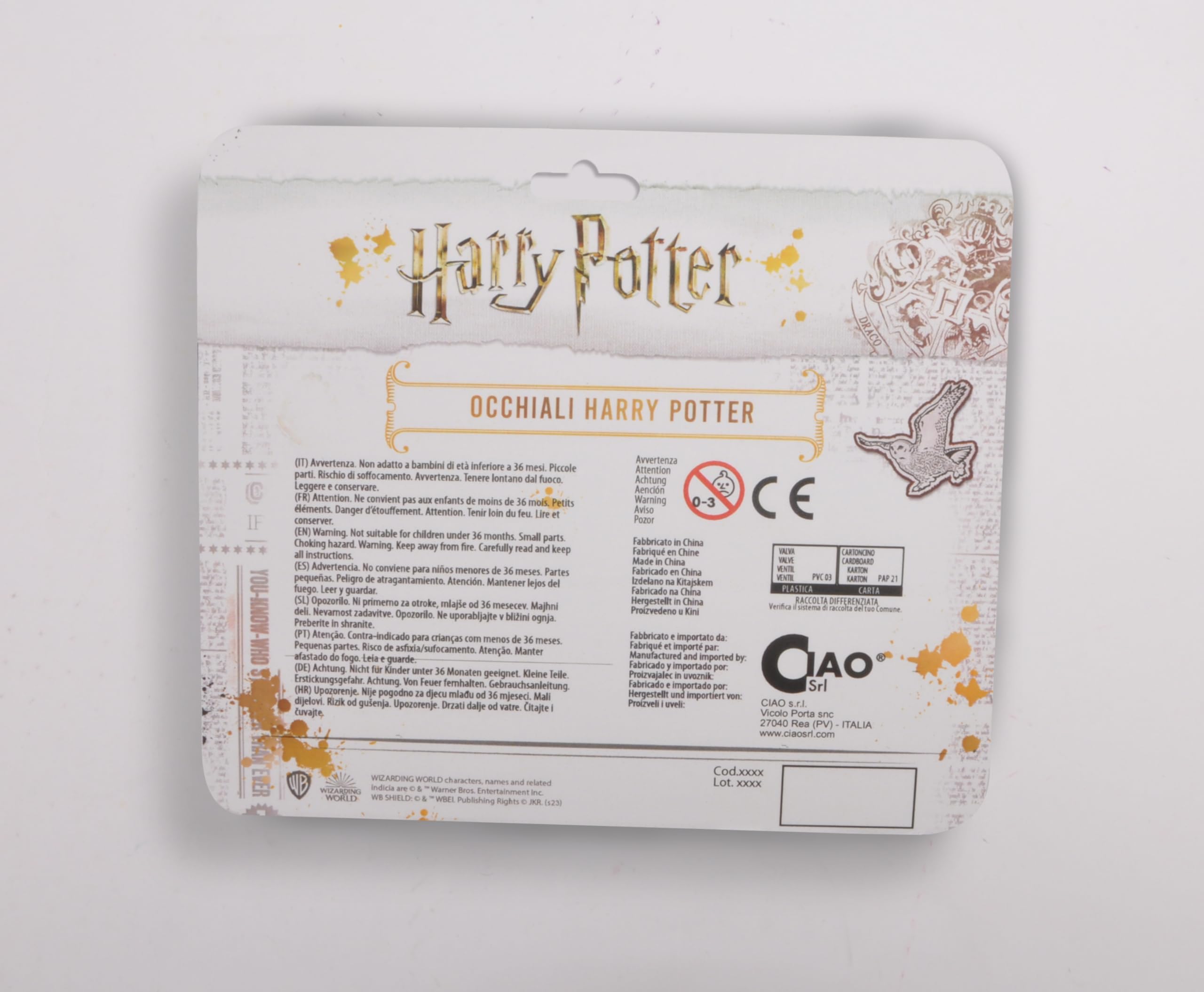 Harry Potter round glasses (no lenses) official Wizarding World