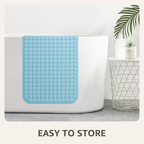 Miniatura 64 de OTHWAY Tapete de ducha antideslizante para bañera para el interior, con ventosas y agujeros de drenaje para limpiar los pies, lavable a máquina
