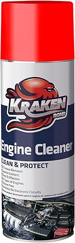 KRAKEN BOND Spray limpiador de motor, desengrasante de motor (1 x 12.3 onzas líquidas) para bahía del motor, cañón y motor, 1 paquete
