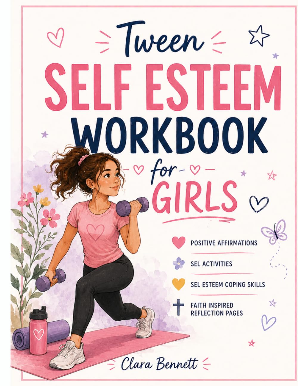 Tween Self Esteem Workbook for Girls Art Therapy Coloring Book: Positive Affirmations, SEL Activities, Faith Inspired Reflection Pages, Self Esteem ... (SEL & Coping Skills Workbook Series)