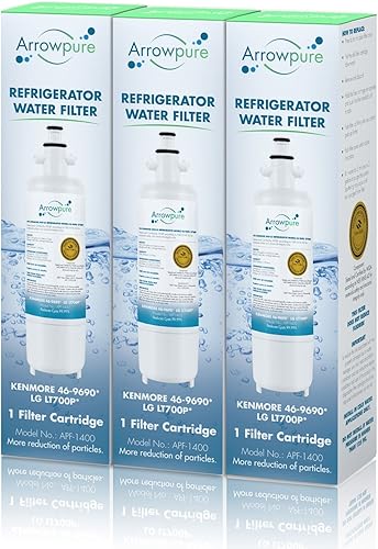 Arrowpure Filtro de agua de repuesto para refrigerador APF-1400, compatible con ADQ36006101, LFX25991ST, RFC1200A, LT700P Filtro de agua de repuesto Arrowpure Filtro de agua de repuesto para refrigerador APF-1400, compatible con ADQ36006101, LFX25991ST, RFC1200A, LT700P Filtro de agua de repuesto