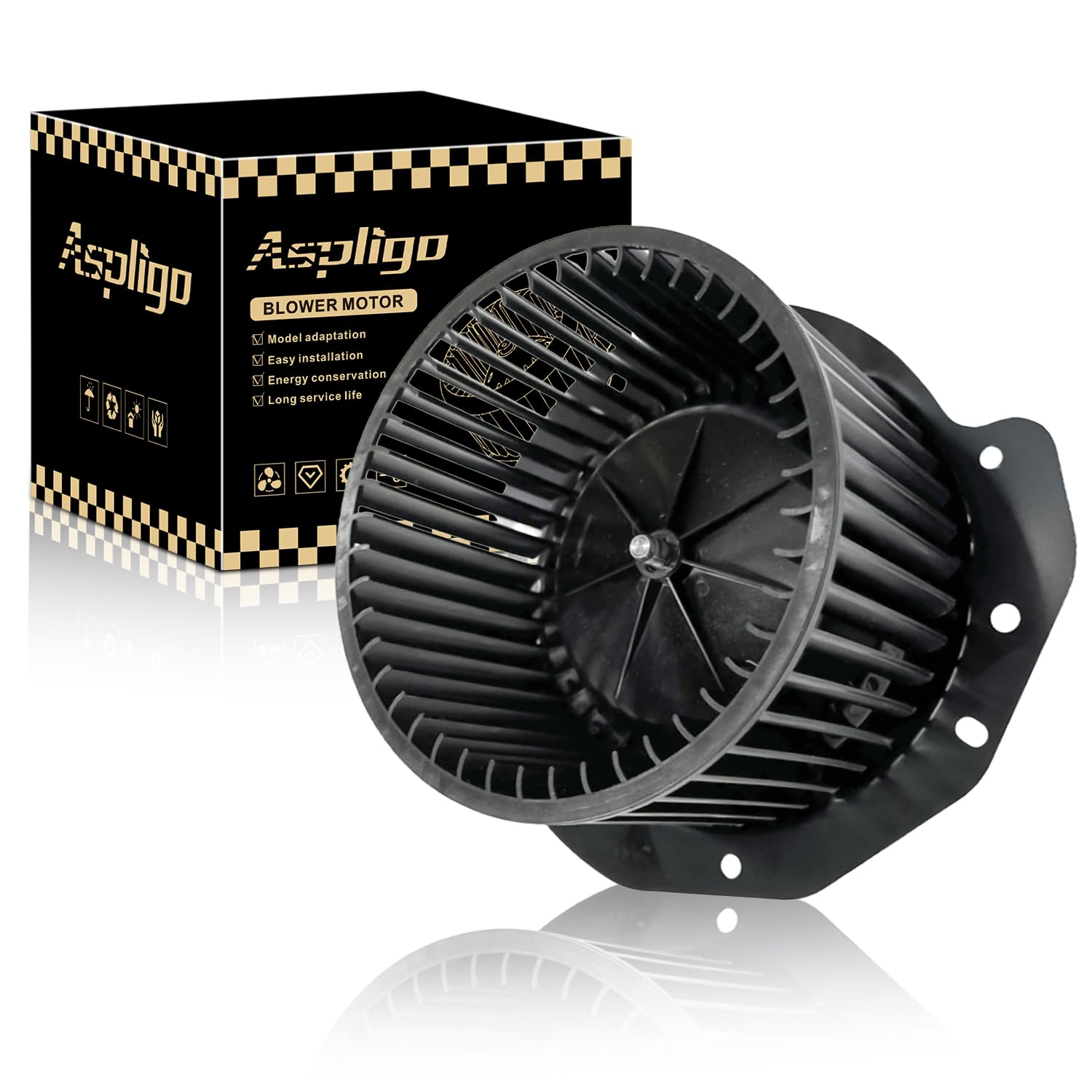 700146 AC Heater Blower Motor Fan Front Fit for Ford Bronco 1987-1996 ，F-150 1987-1996 ，F-250 1987-1997 ，F-350 1987-1997 ，F-450 Super Duty 1997