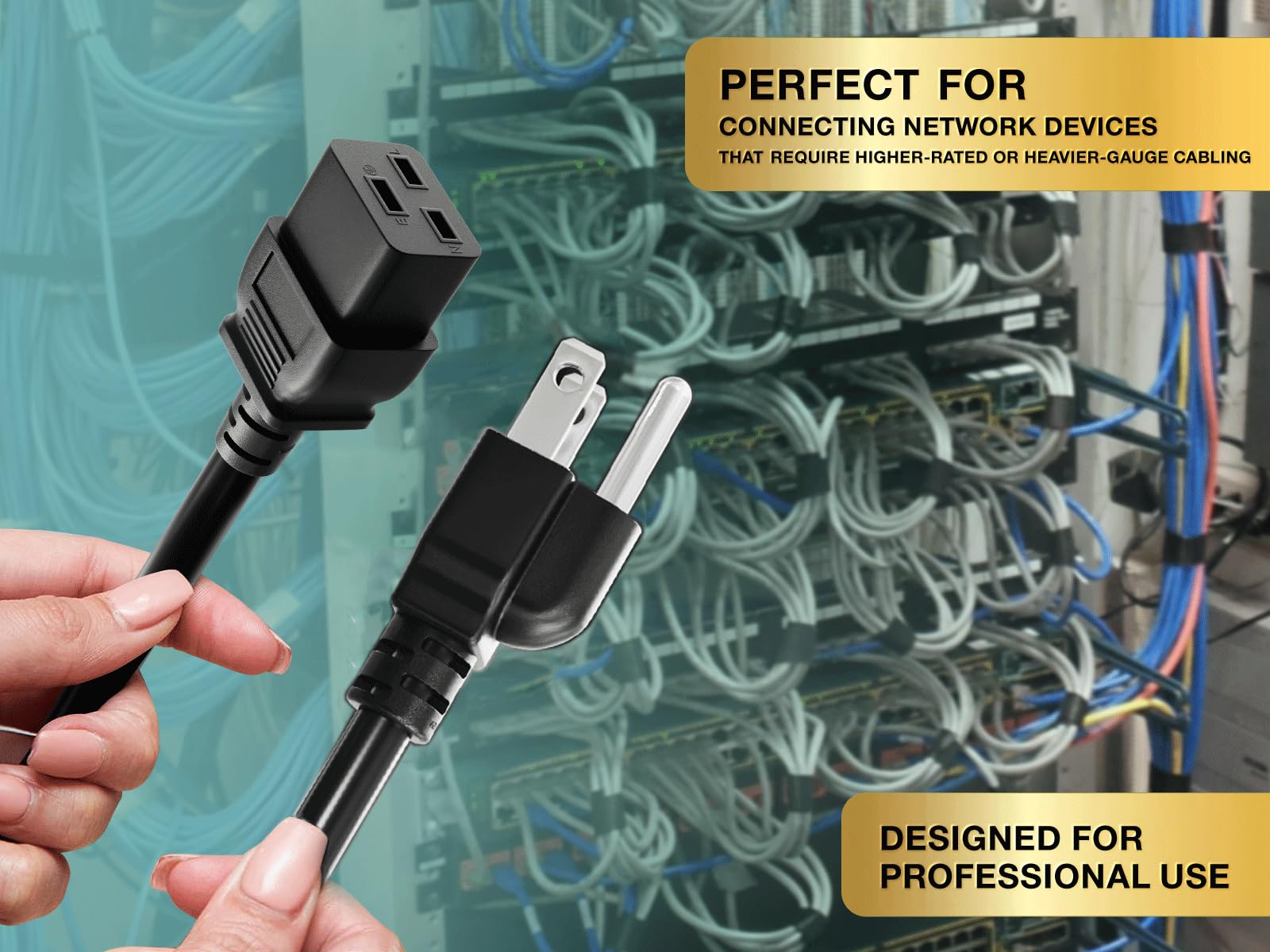 Amazon | ケーブルリーダー 10フィート 14AWG 電源コード NEMA 5-15P