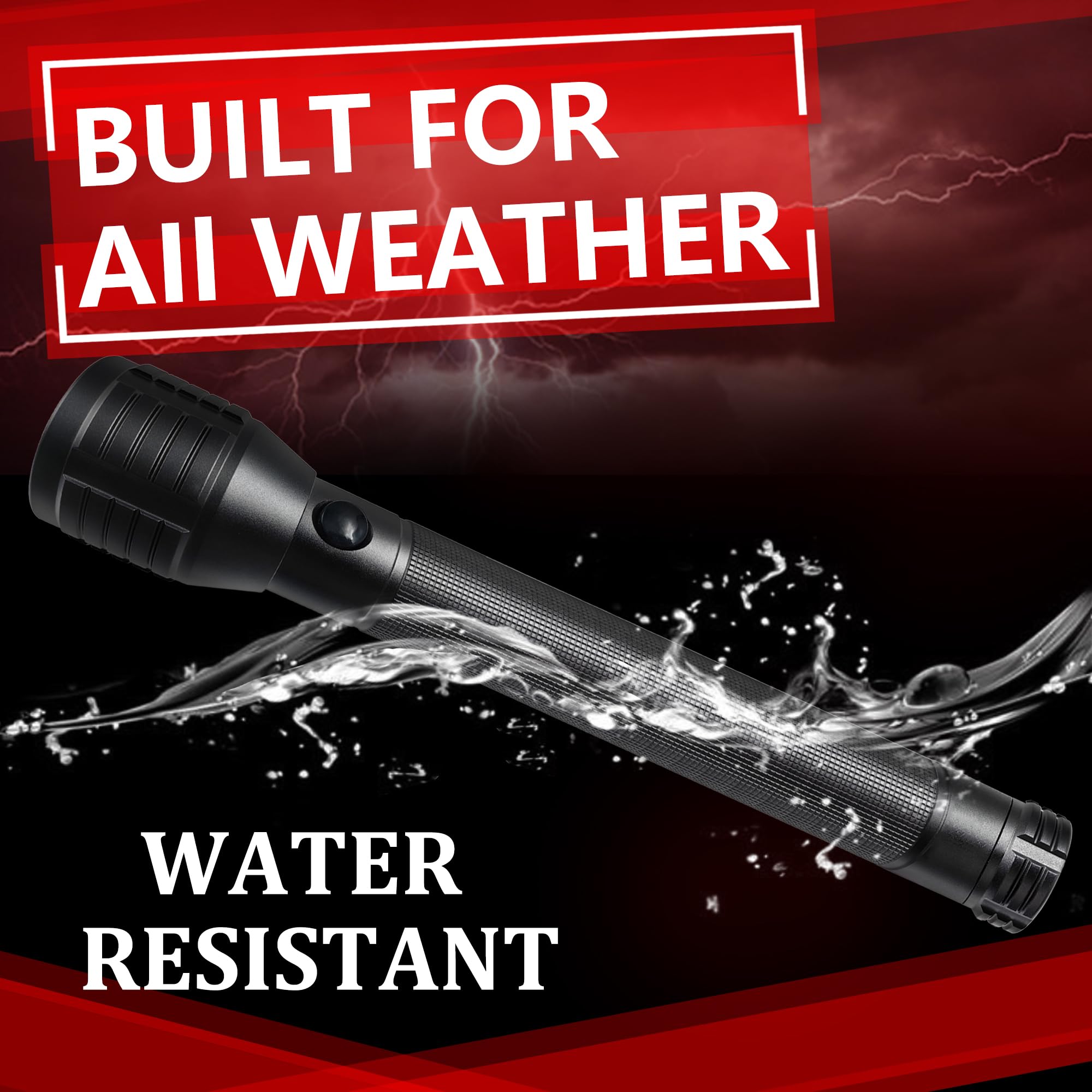Linterna LED de 4 celdas D de alta resistencia