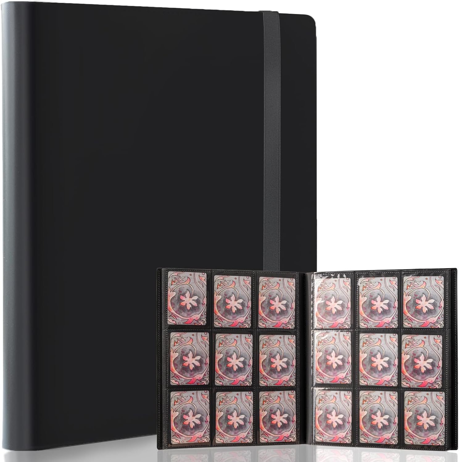 288 Pockets Trading Card Album - Scrapbook Cards 16 Pages Waterproof Card Album for Trading Cards Playing Cards Collectibles Children & Adults