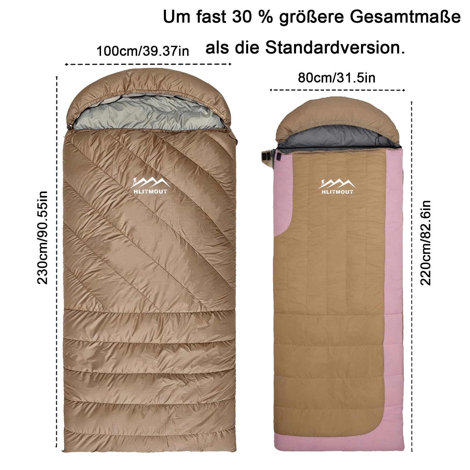 schlafsack xxl leicht HLITMOUT Daunen Deckenschlafsack, Extra Großer Schlafsack, 230 cm x 100 cm (Beige, 5 C bis -8 C) Sport & Freizeit Style:Stil 1 Aquarienfische Heavy, IMPELLITTERI, LP |