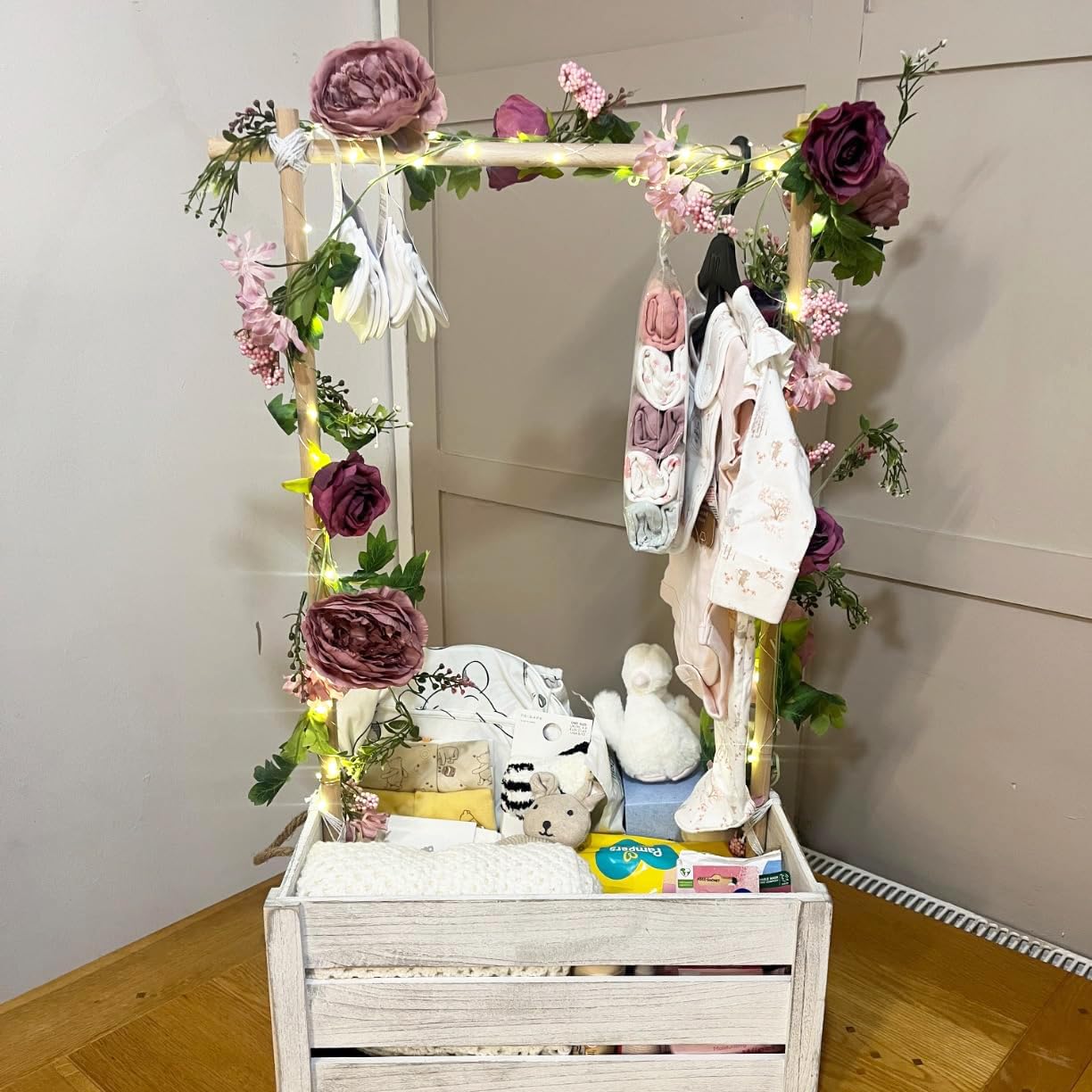 Pfingstrosen-Blumengirlande, 180 cm, Rosengirlande, künstliche Blumen, künstliche Blumengirlanden für Hochzeiten, Zuhause, Tischläufer, Kaminsims, Party-Dekor (staubige