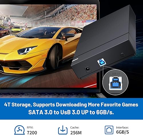 Miniatura 4 de Kinhank Disco duro de juego retro de 4 TB 6 sistema de juego en 1 con más de 75000 juegos, consolas de juegos retro compatibles con más de 200