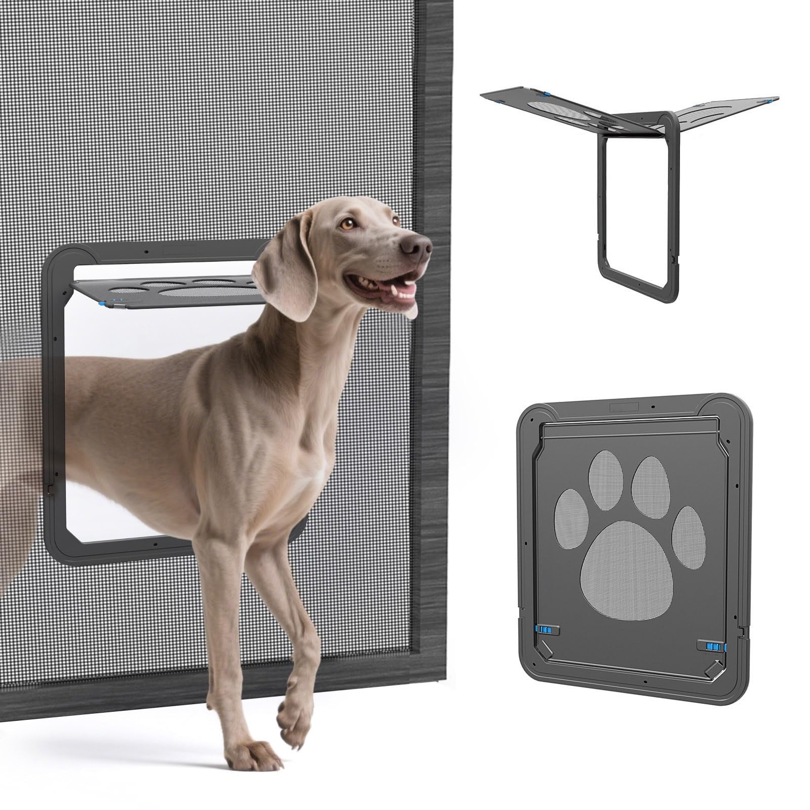 PETLESO Large Dog Door for Screen Door