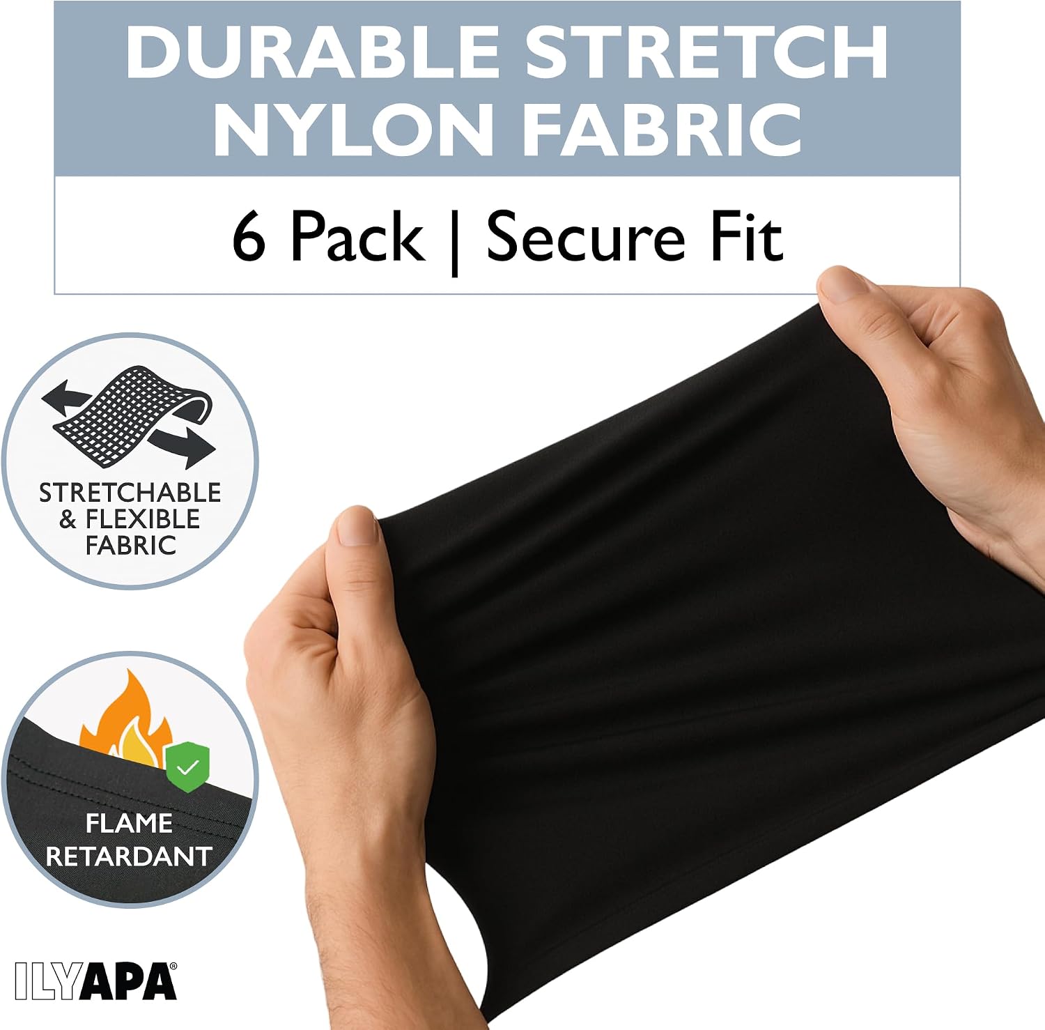 Ilyapa Chafer Wind Guard for Chafing Dishes for Buffet - 6 Pack Full Size Food Warmer Chafer Stand Cover, Keep Food Warm, Flame Retardant, Flexible, Works with All Major Chafing Pans
