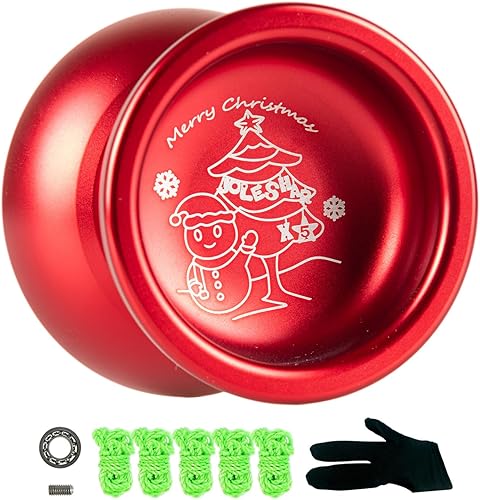 Yoyo profesional sensible para Halloween, Navidad, Yo Yo de aluminio para niños principiantes, rodamiento de bolas de repuesto para jugadores