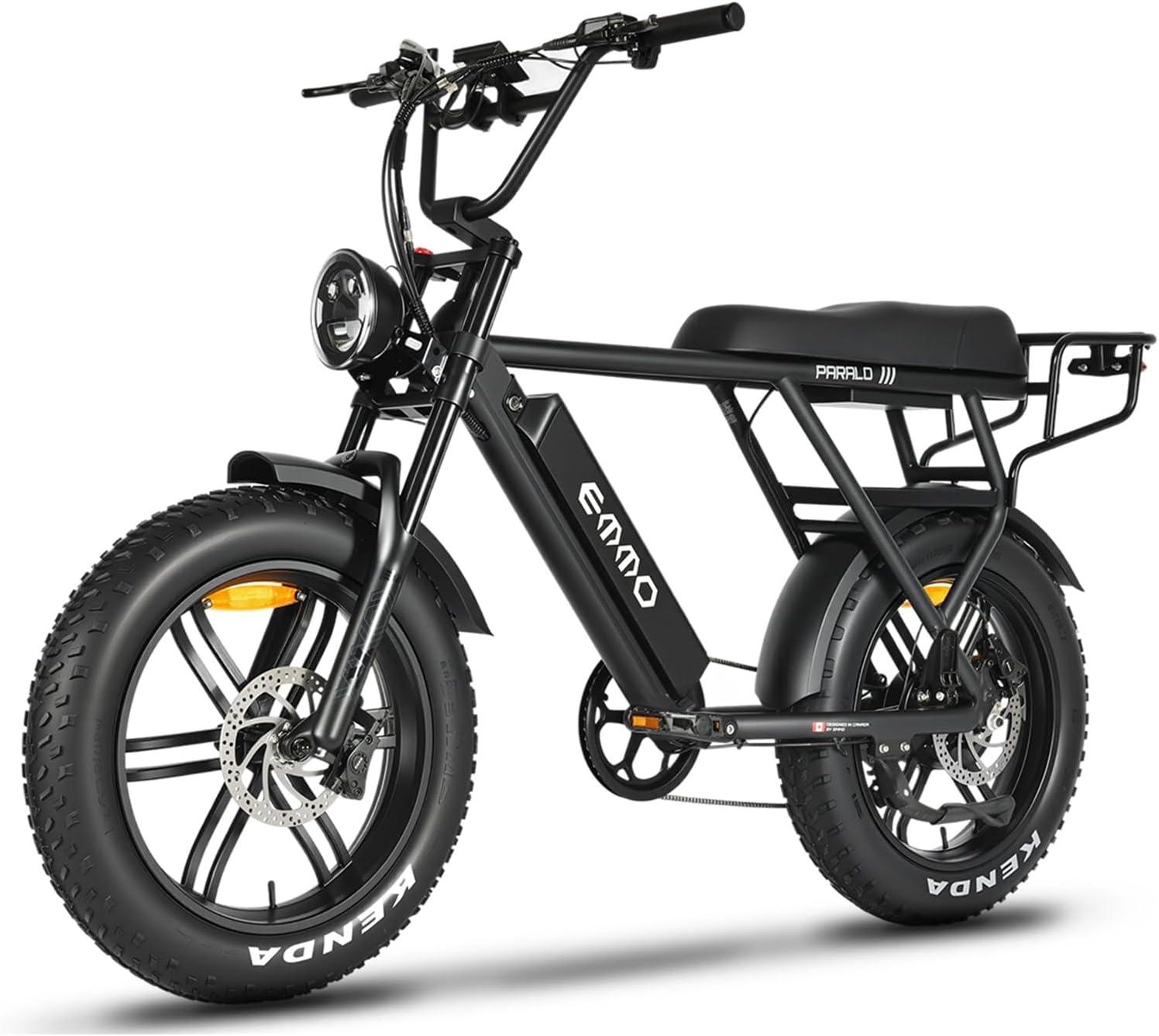 Sepeda Listrik Ban Lebar EMMO Paralo warna hitam