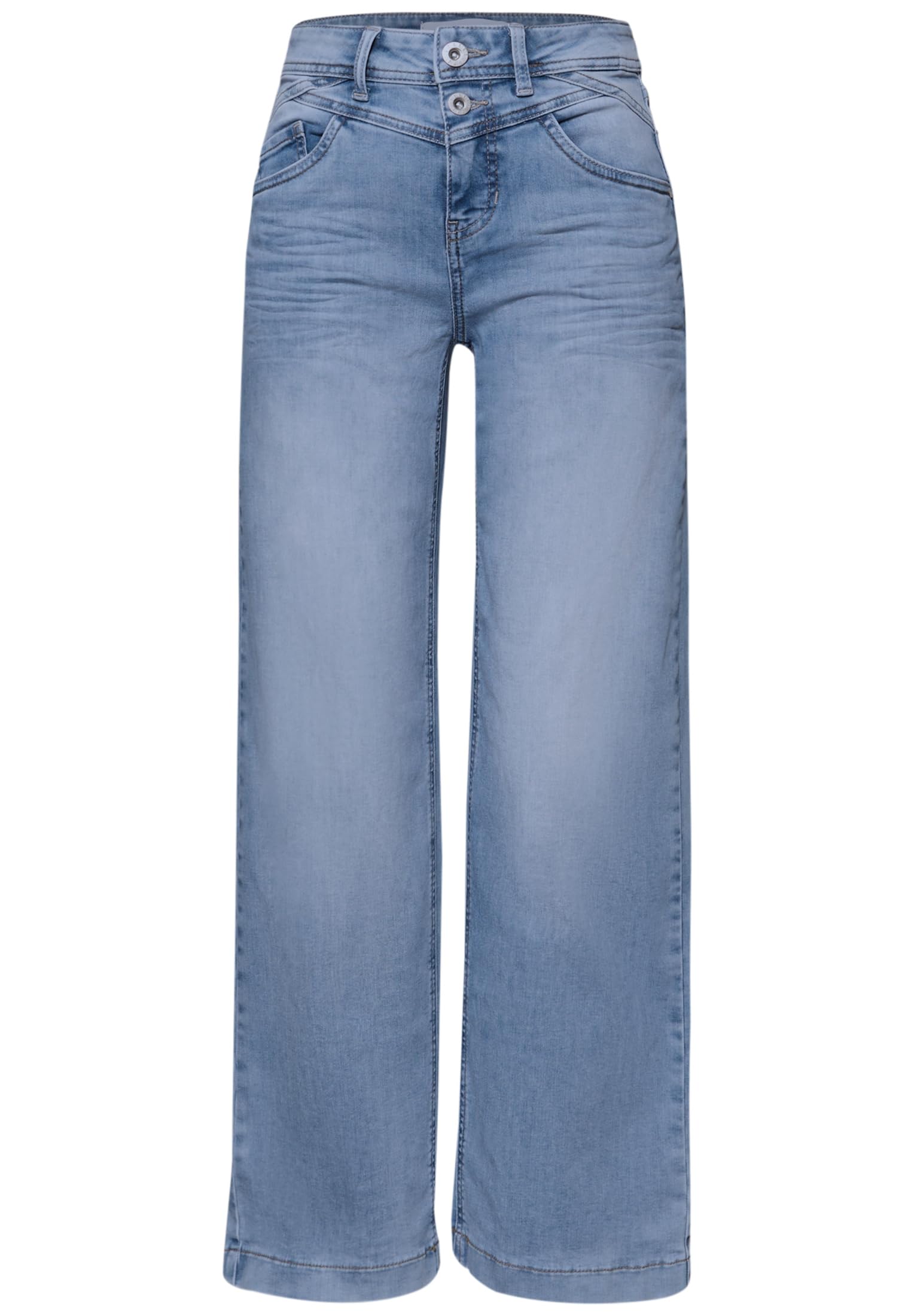 Street One Damen High Waist Wide Leg Jeans im Loose Fit 3817231