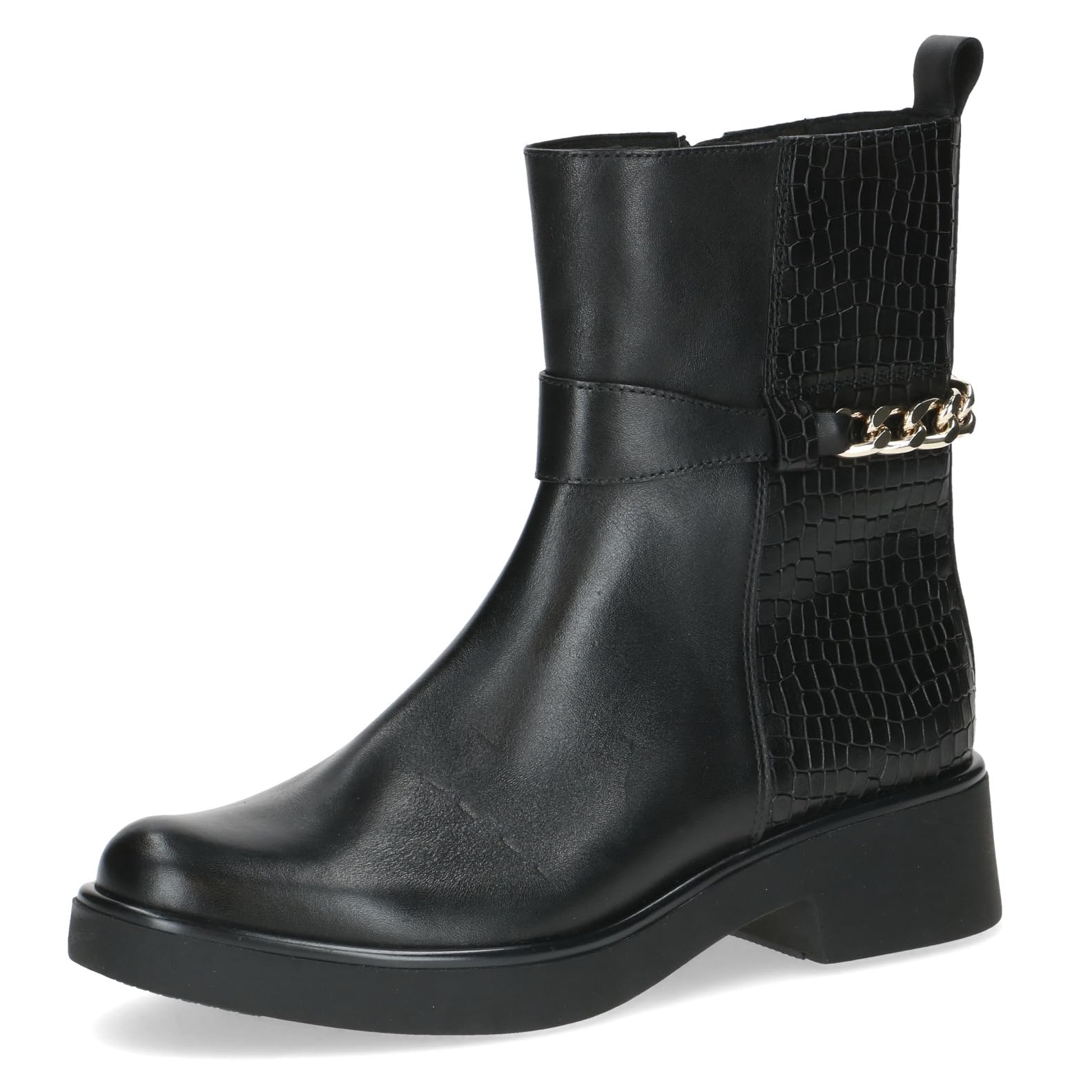 CAPRICE Damen Stiefeletten aus Leder mit Blockabsatz
