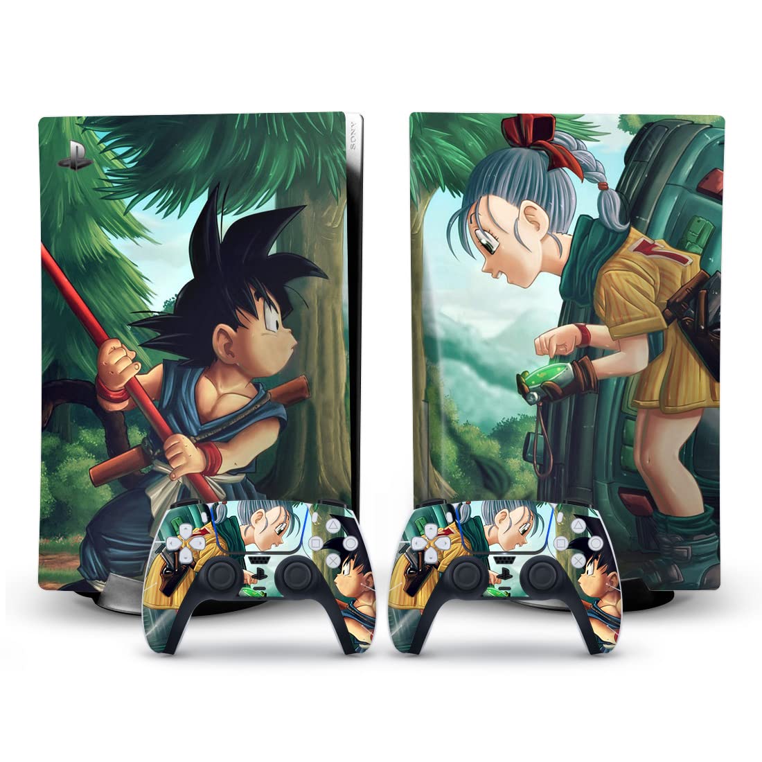 OIVO INDIA Ps5 Skin Protector for Playstation5 Console Wrap Sticker Skin with 2 Wireless Controller Decal Sticker (Multicolor,Goku) [video game] [video game] (B0C1P16X8L) Amazon Price History, Amazon Price Tracker