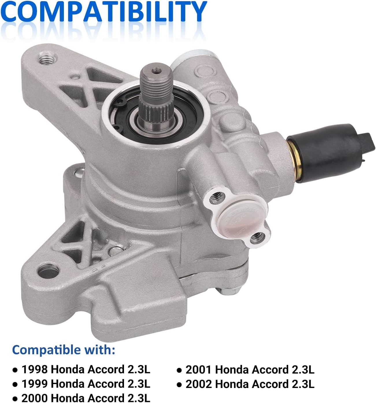21-5919 Power Steering Pump Compatible with 1998 1999 2000 2001 2002 Honda Accord 2.3L, Power Assist Pump Replace part 96-5919, 56110-PAA-A01