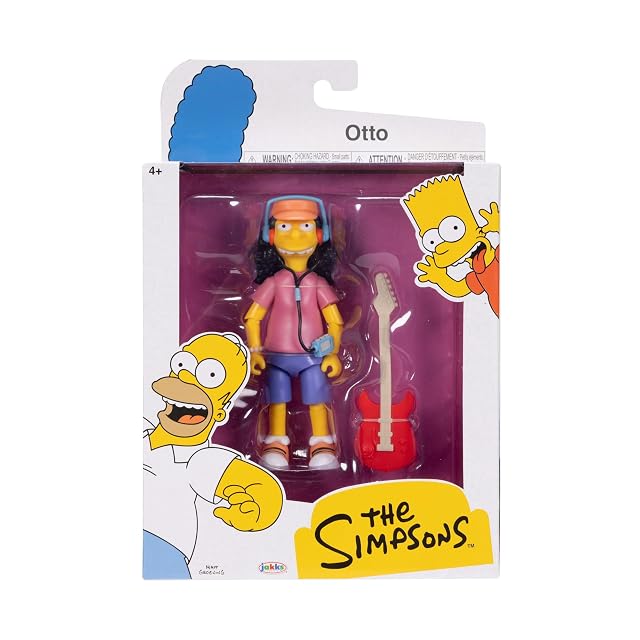 Foto 2 de 5 de Los Simpsons - Figura Otto de 13 cm Totalmente articulada - Figura Coleccionista de los Simpsons