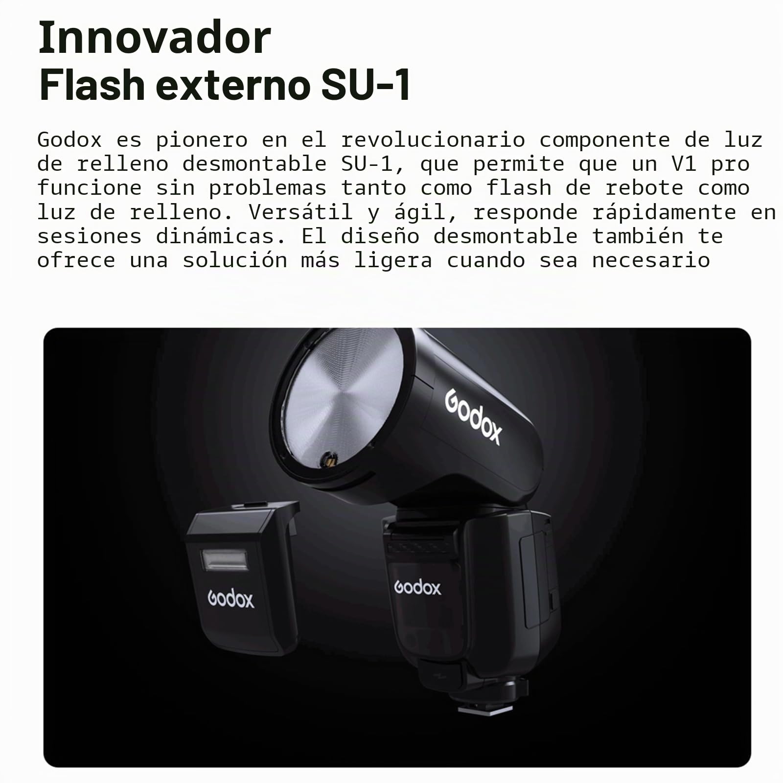 Godox V1 Pro V1pro-C Flash de Cámara TTL para Canon, GODOX V1-C Mejorado, 2,4 G HSS 1/8000s Li-Ion 76 WS