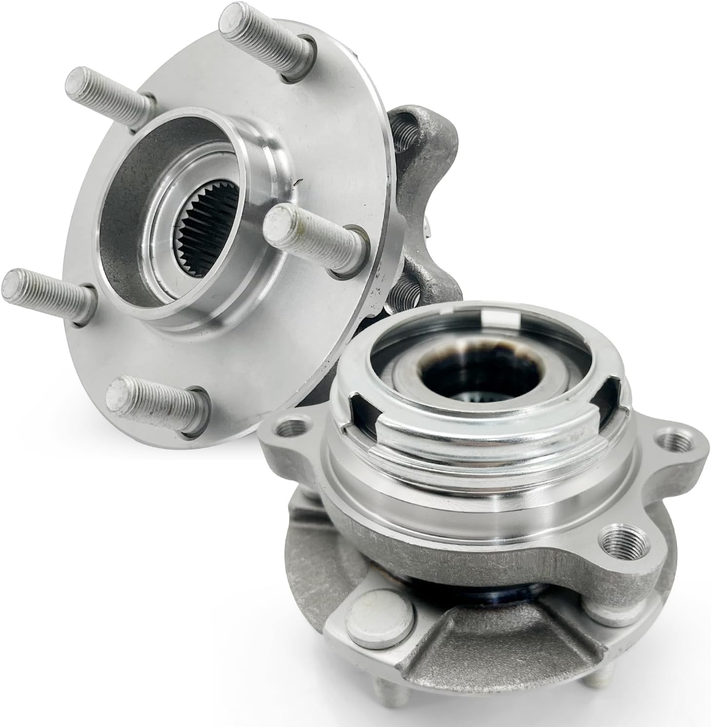 513294 Front Wheel Hub and Bearing Assembly Compatible with Nissan Altima 2007 2008 2009 2010 2011 2012 2.5L 4-Cylinder Models Only, 5 Lug w/ABS, 2Pcs