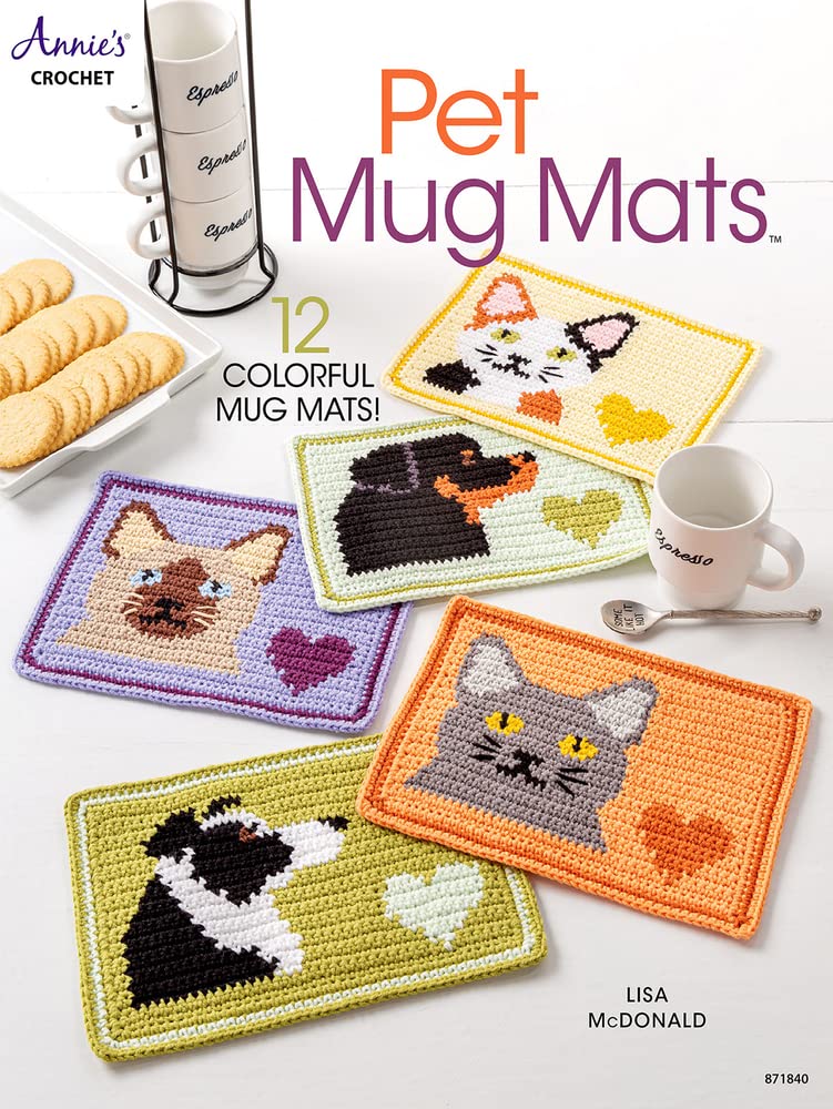 Pet Mug Mats 12 Colorful Mug MATS! by Lisa McDonald (Paperback Book)