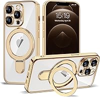 Vista 91 de Funda compatible con iPhone 12 con soporte de anillo magnético invisible [compatible con Mag-Safe] [Protector completo de lente de cámara] Funda