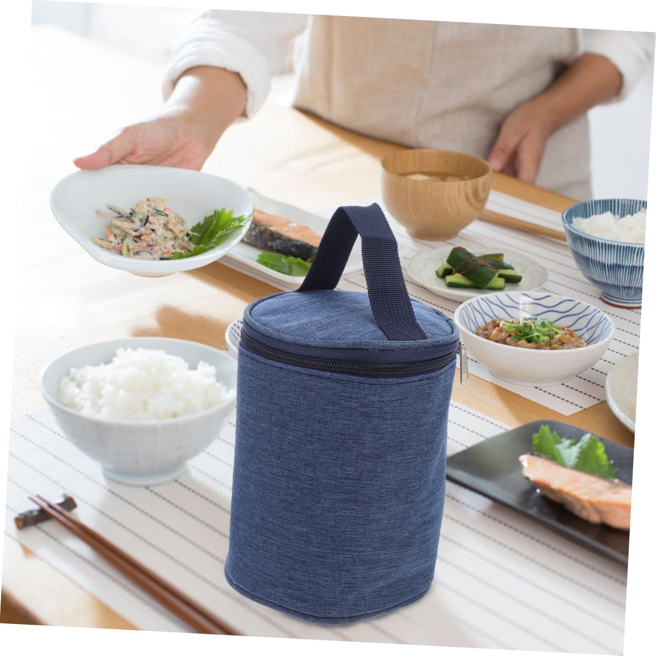 SEWACC Isotherme Portable, Porte-gobelets, Glacière Pratique pour Conserver Les Aliments Chauds, Indispensable à La Maison