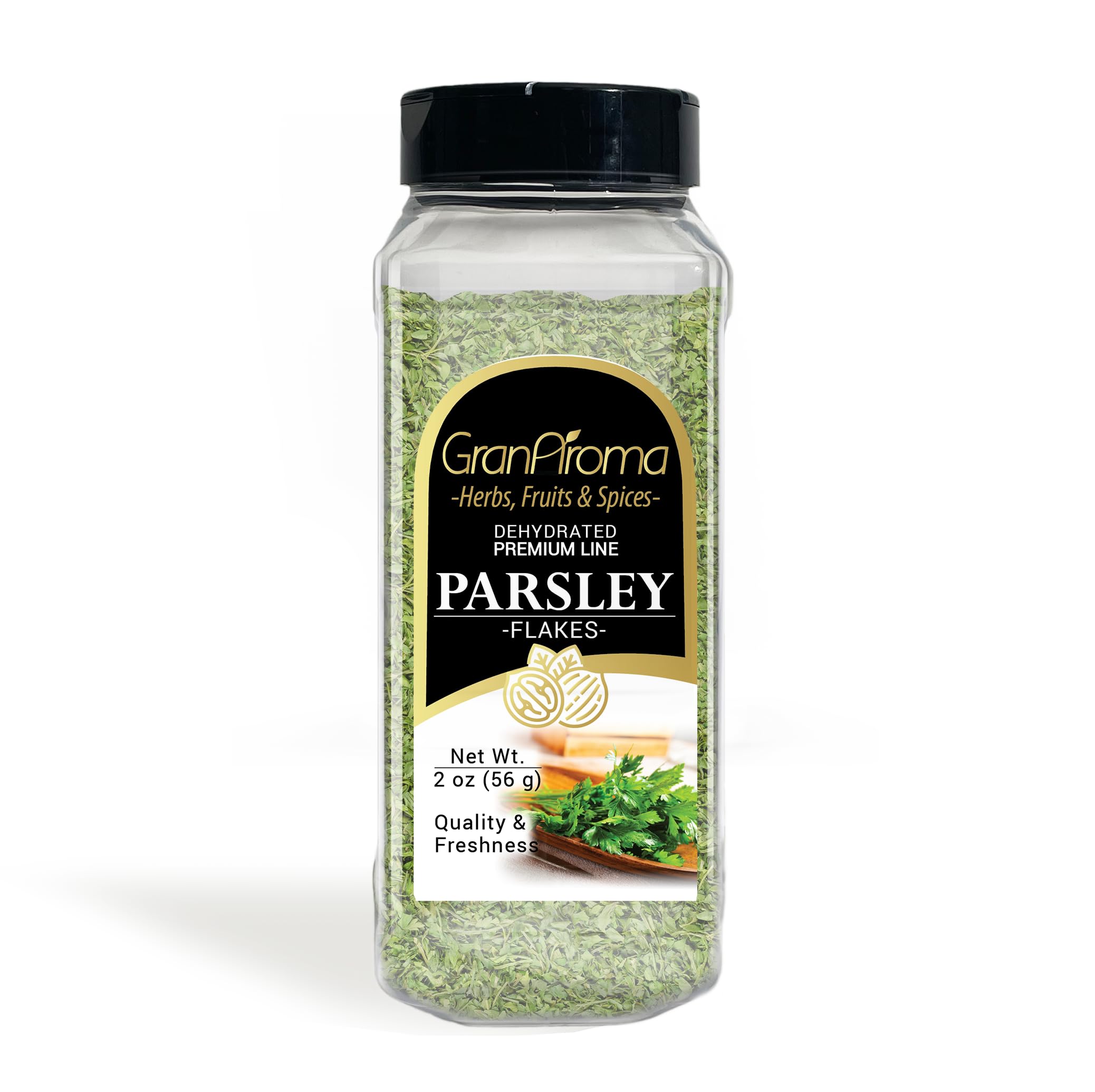 GranAroma Parsley Flakes, 2 oz, Bright Flavor, Garnish & Ingredient, Versatile