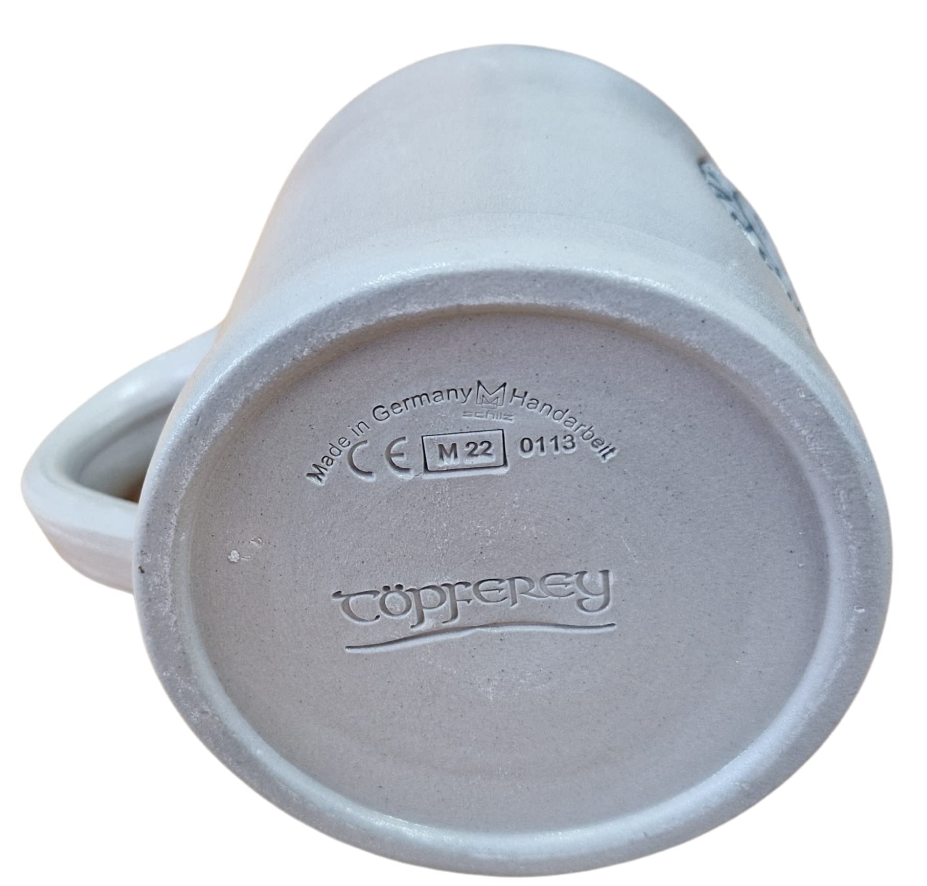 Kufel do piwa Wikingowie – kubek gliniany z grawerunkiem Vegvisir, średniowieczny kubek do kawy, ceramiczny kubek, szary