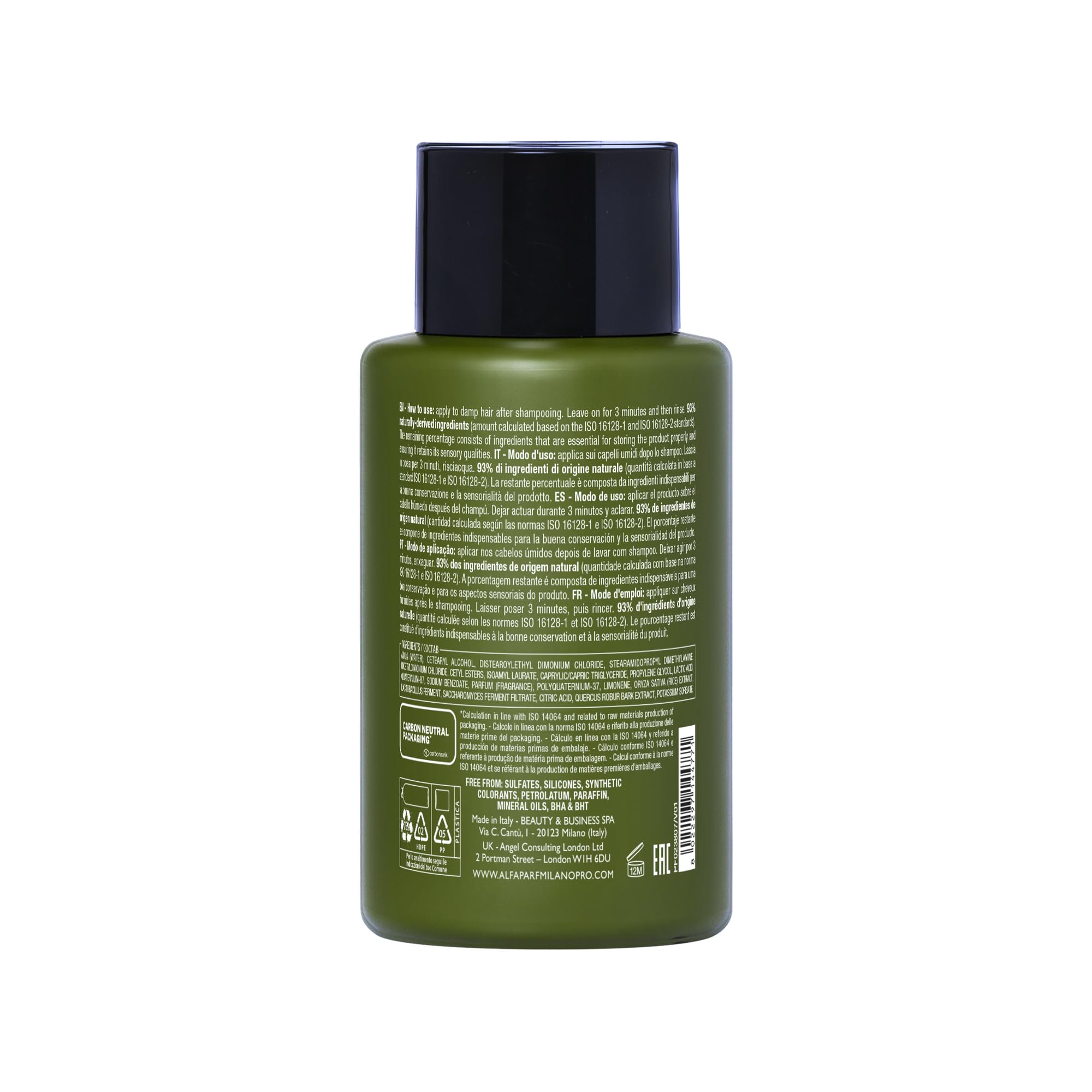 ALFAPARF MILANO Benvoleo Hydration Rich Conditioner for Dry Hair - Clean, Vegan, Sustainable Hair Care - Hydrates, Moisturizes, Nourishes - Paraffin Free - Natural Ingredients - 9.3 FL. Oz.