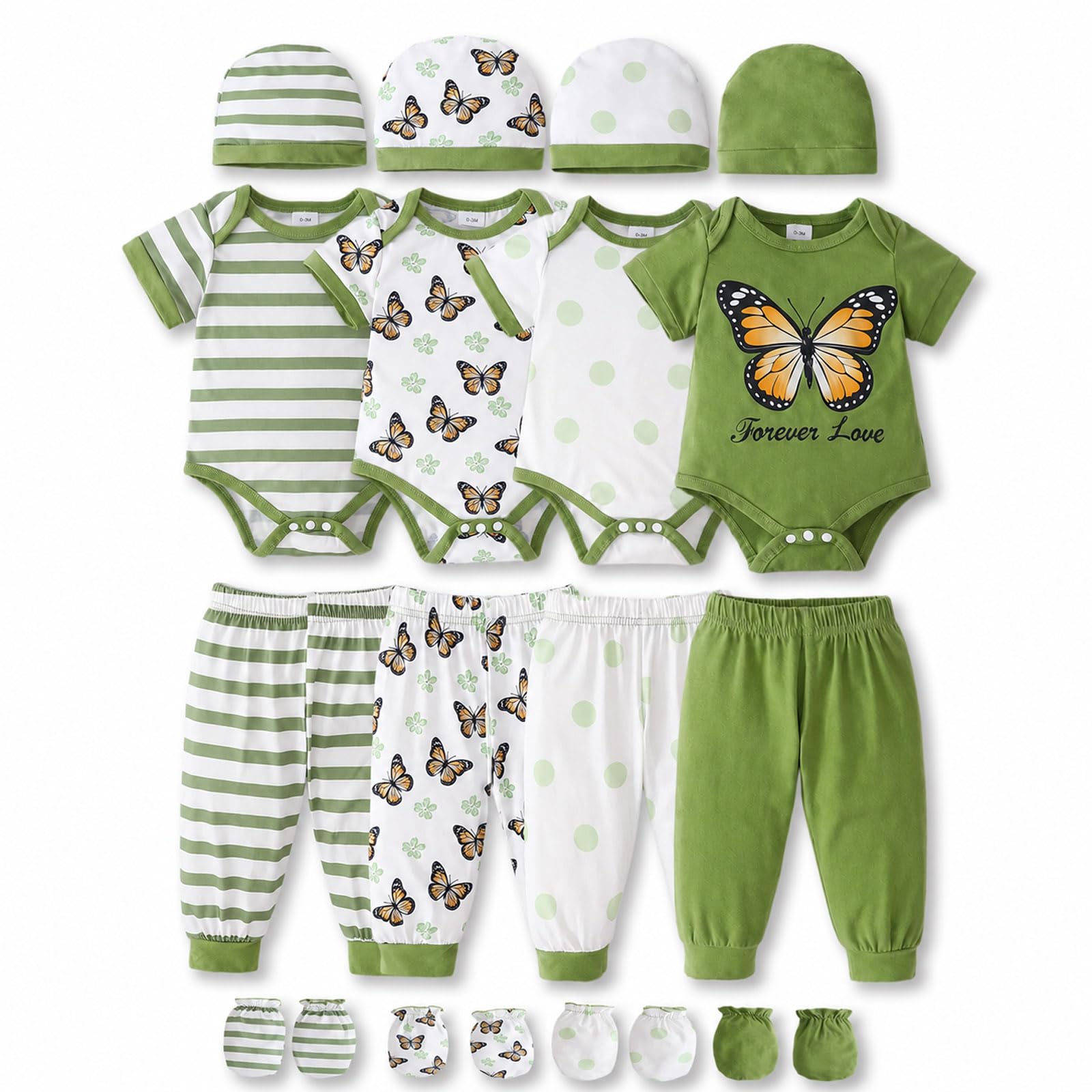 Baby Boy Girl Clothes Preemie Newborn Must Have Infant Essentials Outfits 20 Piece Clothing 0-18 Months