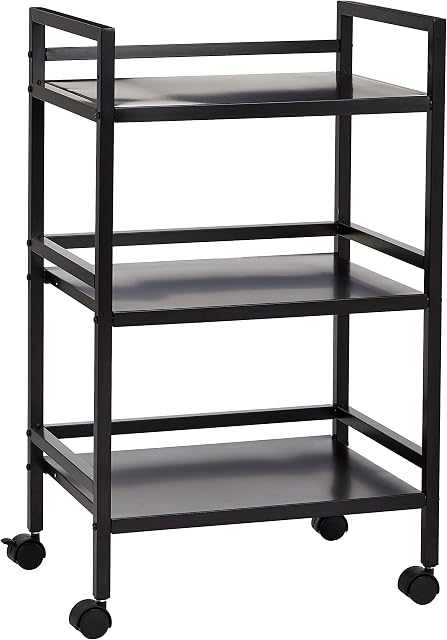 UMI. by Amazon Kitchen TrolleyMetal Serving Cart Trolley with 3 Tier Storage