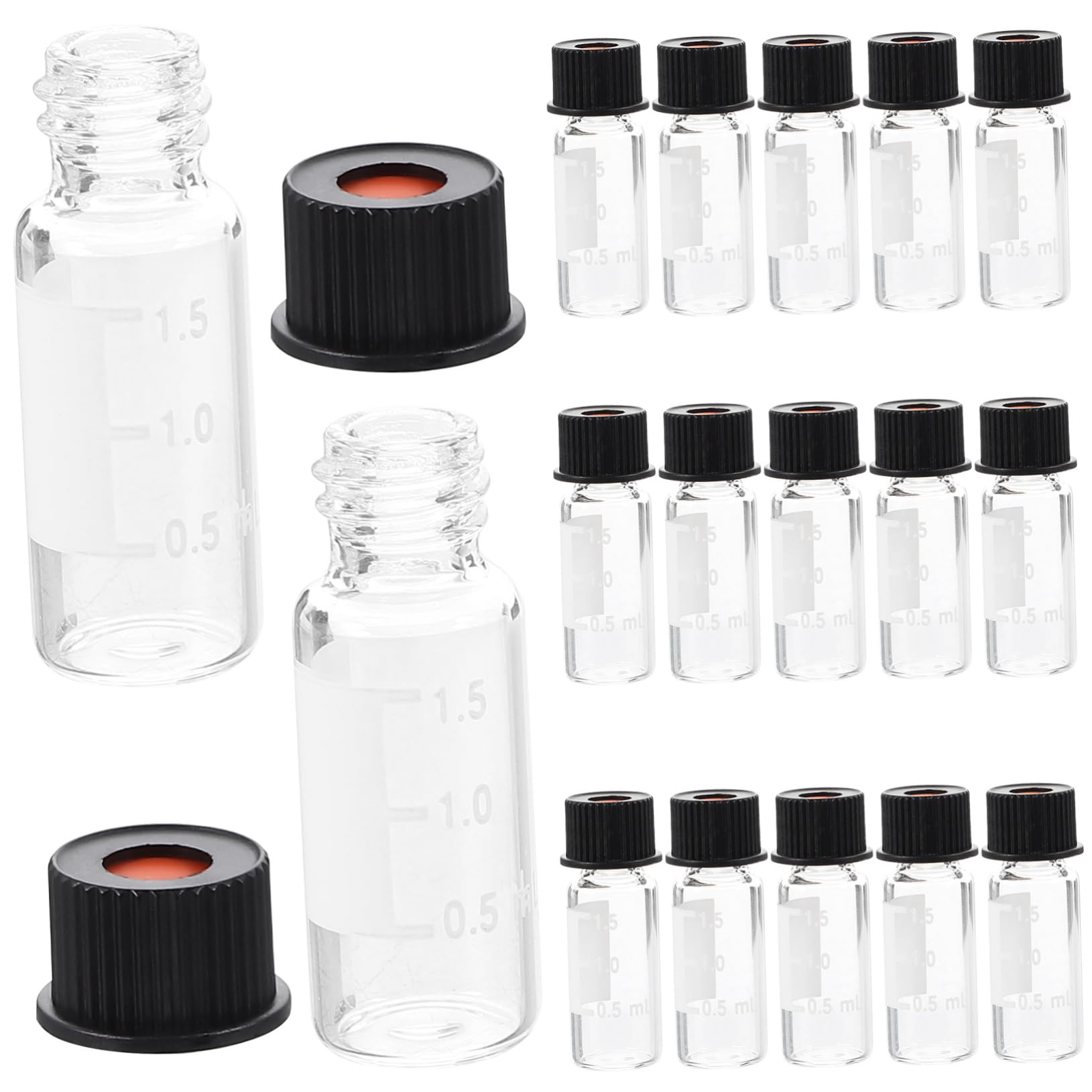 2-ml Probenflasche 8-425 100 Stück Glas mit Schraubmund
