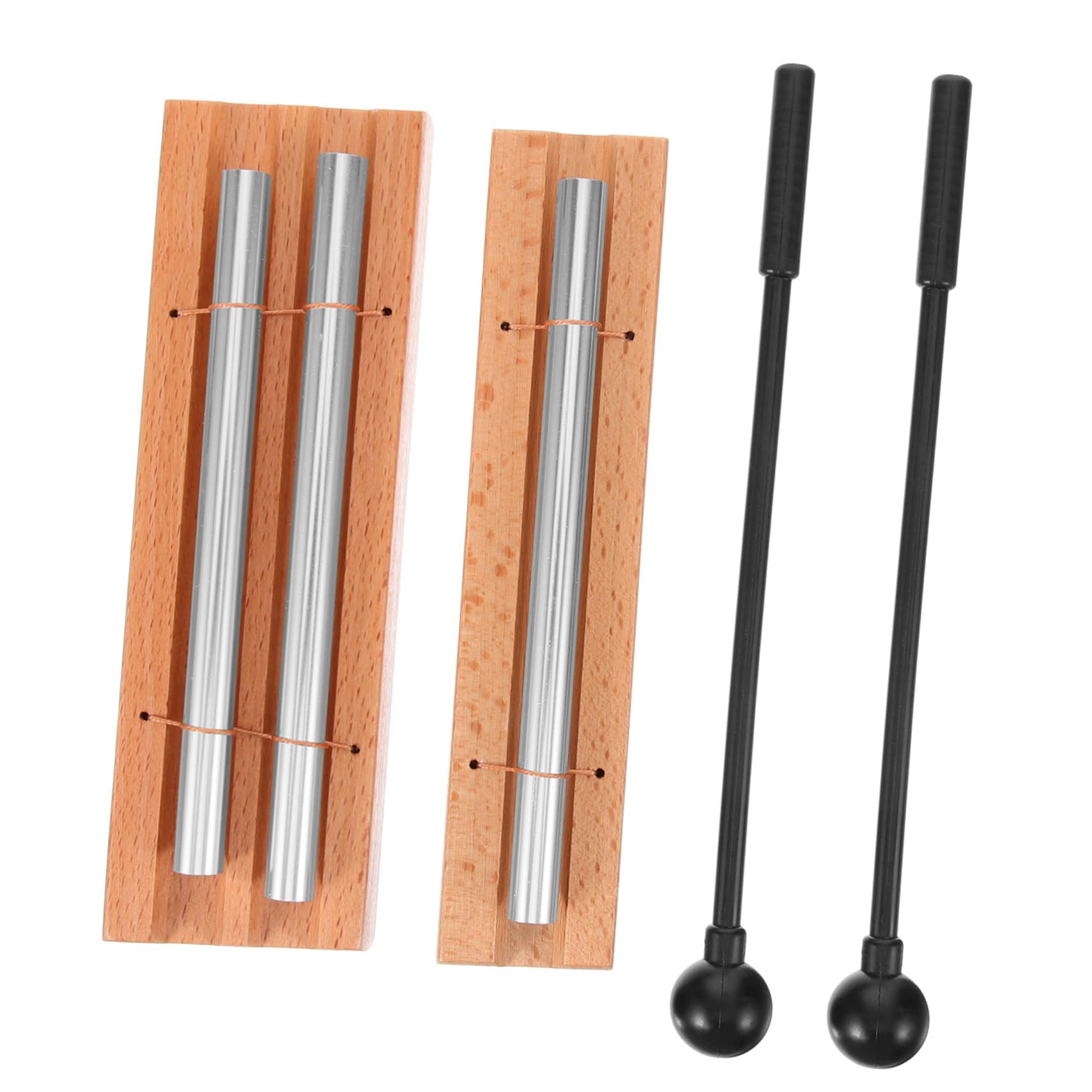 VALICLUD Meditation Chimes 2 Sets with Chime Mallets Attention-Grabbing Classroom Percussion Instruments for Adults