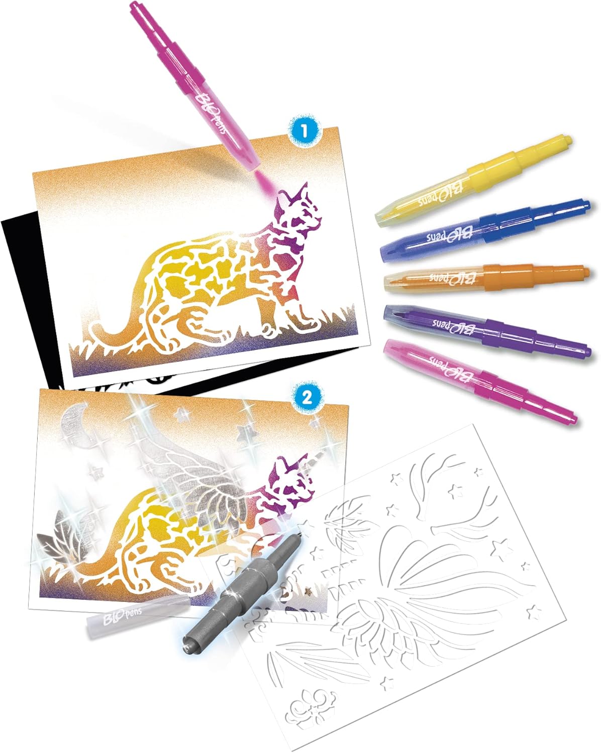 Blopens - Animals to Customise - Drawings and Coloring Pages - from 7 Years Old - Lansay