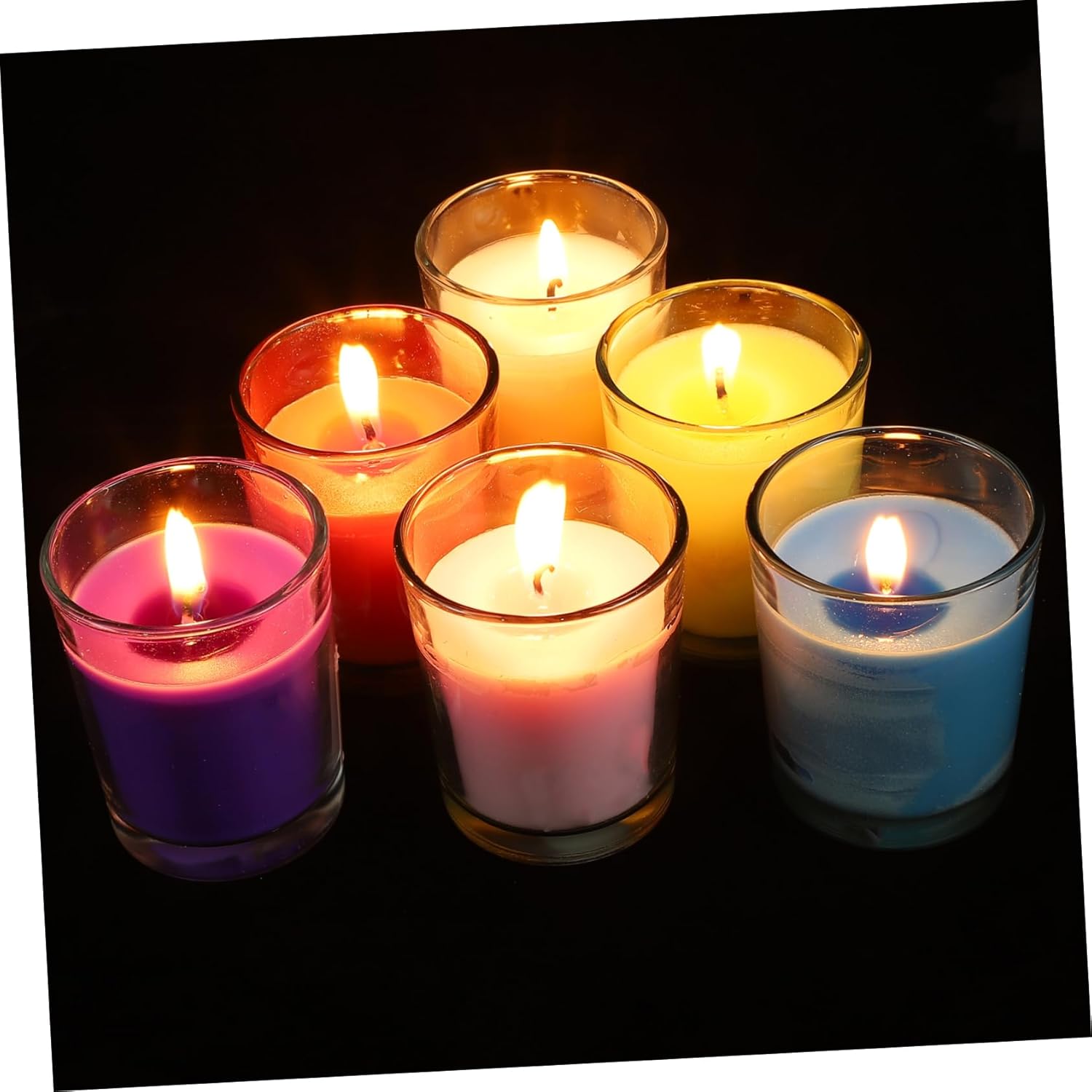 6pcs Scented Candles Wax Tabletop Fragrance Decor for Relaxing Ambiance for Home Weddings Anniversaries and Festivals Lemon and More