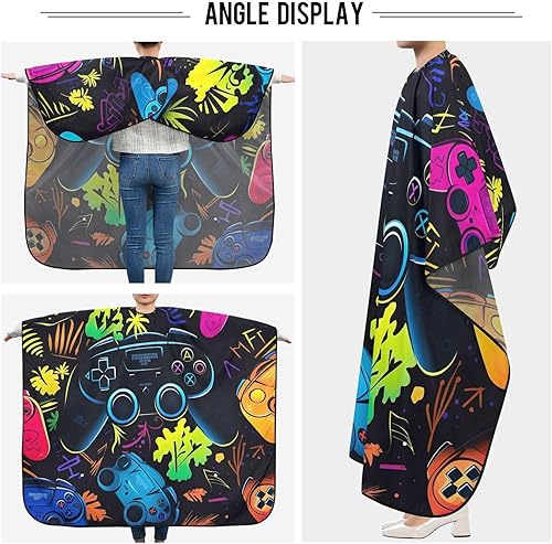 Miniatura 5 de Day of the Dead - Delantal de peluquería de gato impermeable para adultos, accesorios de peluquería, capa de 64.9 x 55.1 pulgadas