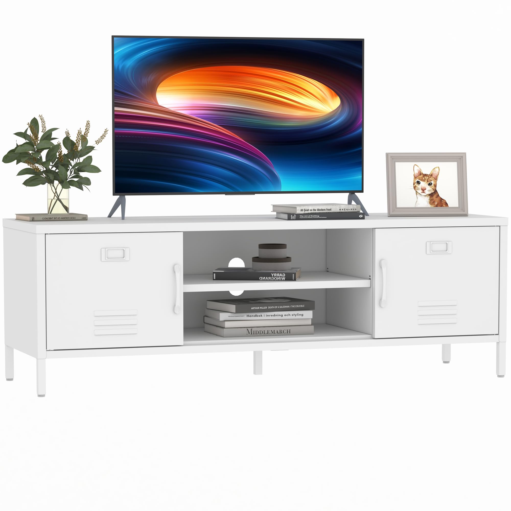 Steehoom TV Stand for 55 60 inch TV, Metal TV — free download
