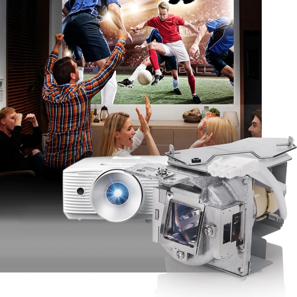 5J.J9V05.001 Bombilla lámpara de proyector para BenQ MS619ST MS630ST MW632ST MX620ST MX631ST ML7437