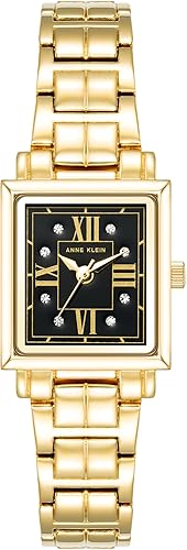 Anne Klein Reloj de pulsera con detalles de cristal prémium para mujer