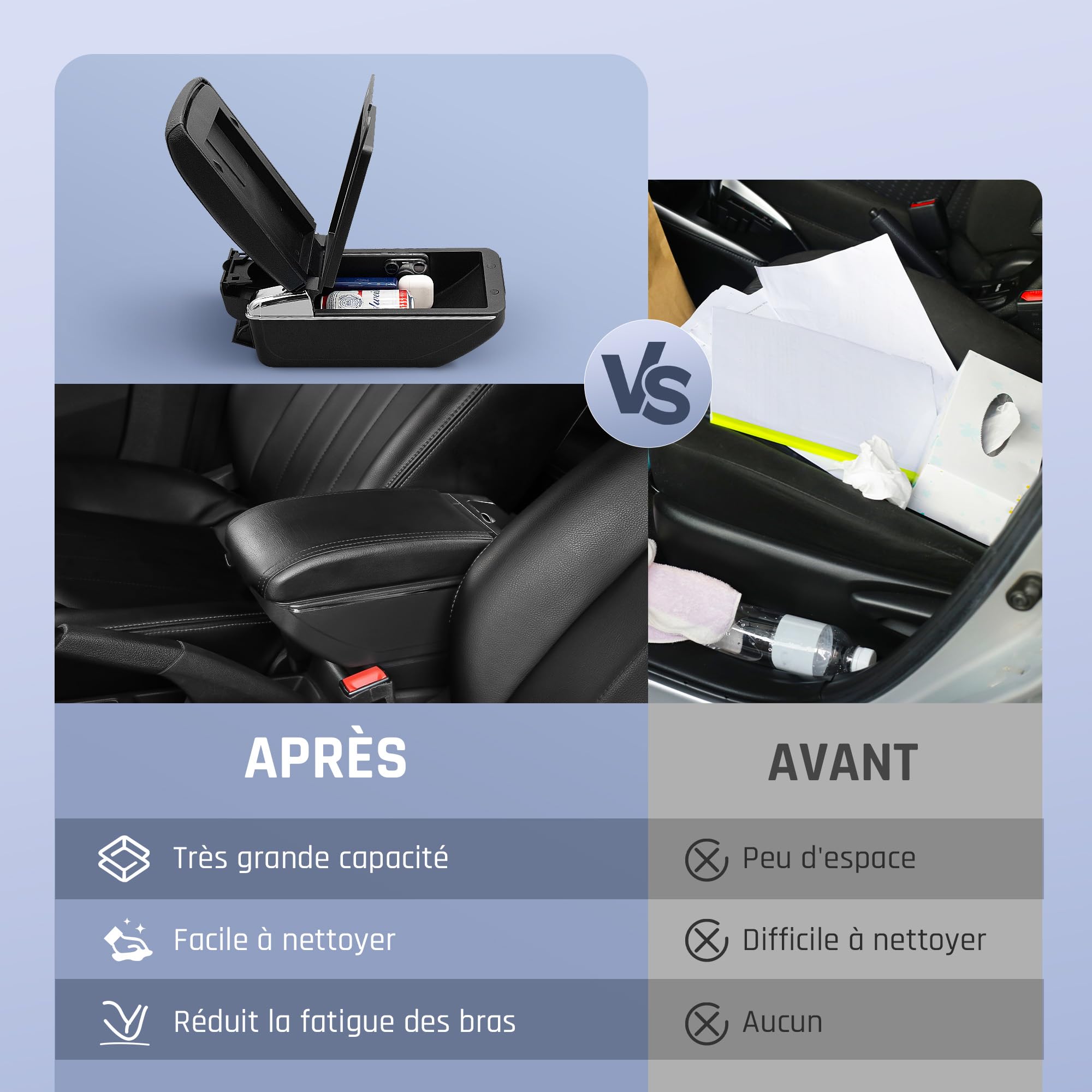 Accoudoir Voiture pour Honda Fit Jazz 2009-2013