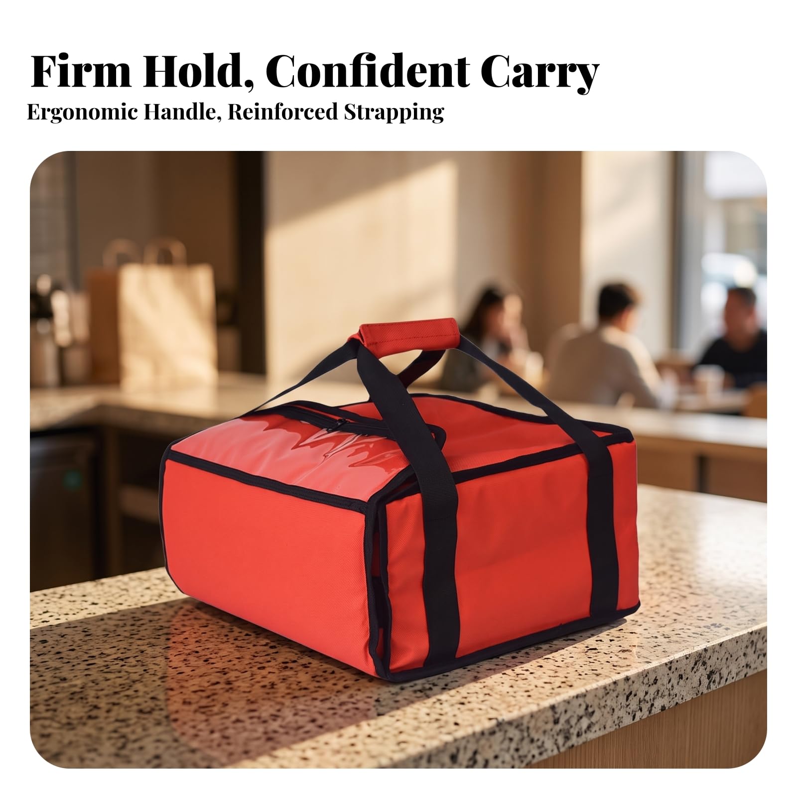 predolo Tragbar Isoliertasche | Warmhaltetasche für essen, wasserdichtes material, pizzaservice, essenslieferung, gastronomie, lieferdienste, caterer