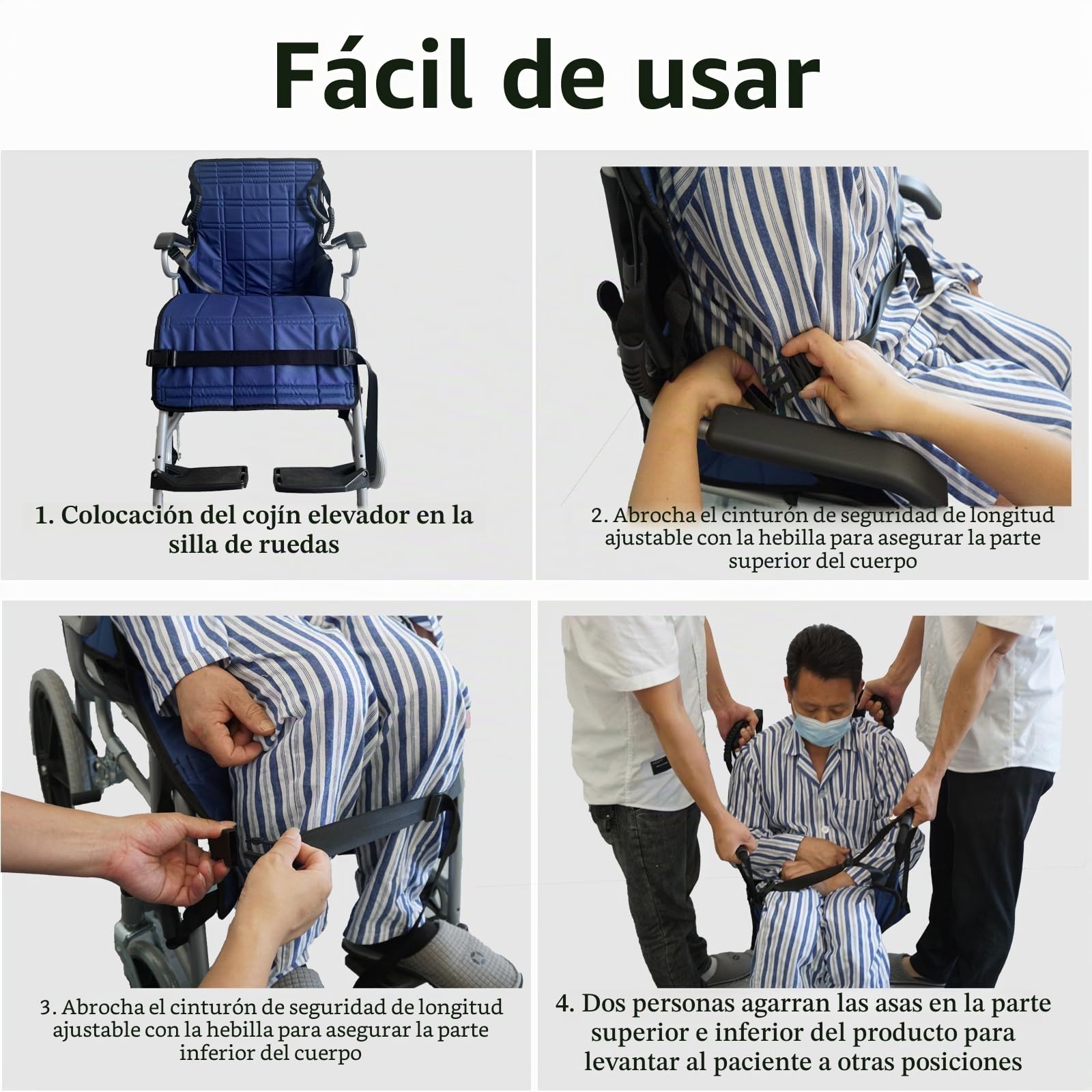 Ayuda de transferencia para personas mayores para subir escaleras, tabla de transferencia de nailon para levantar el cuerpo, ayuda portátil para escaleras para el hogar