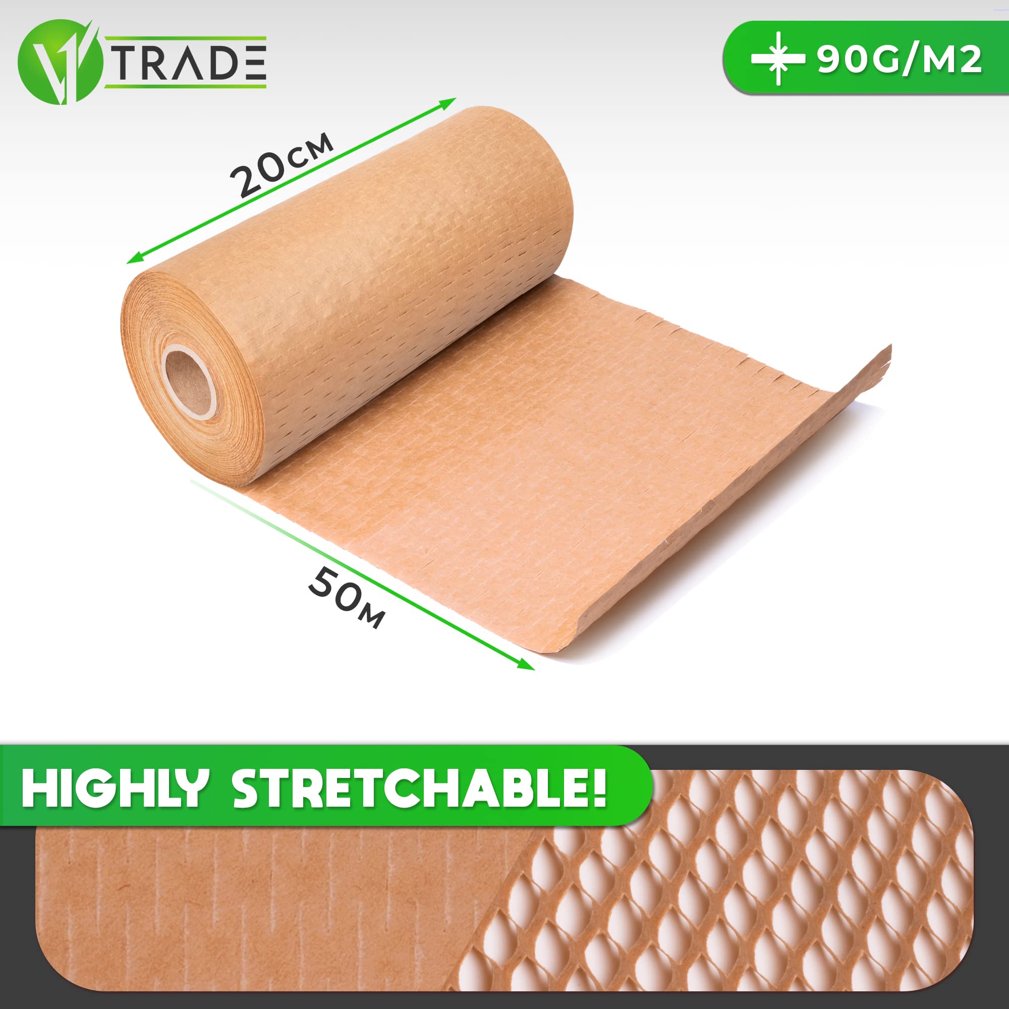 I Am Creative Carta da imballaggio creativa Marrone rotolo 70 cm x 5 m / 70 g/m²