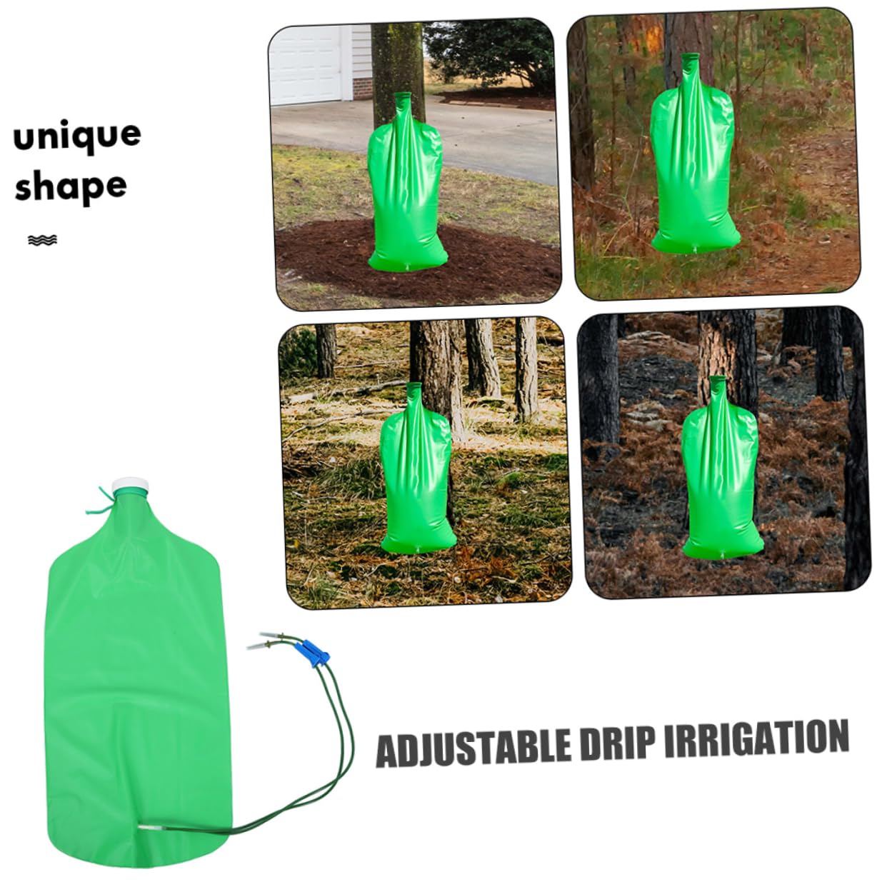 Sacca Irrigazione Automatica Alberi 2 Pezzi 15 l Verde Eva