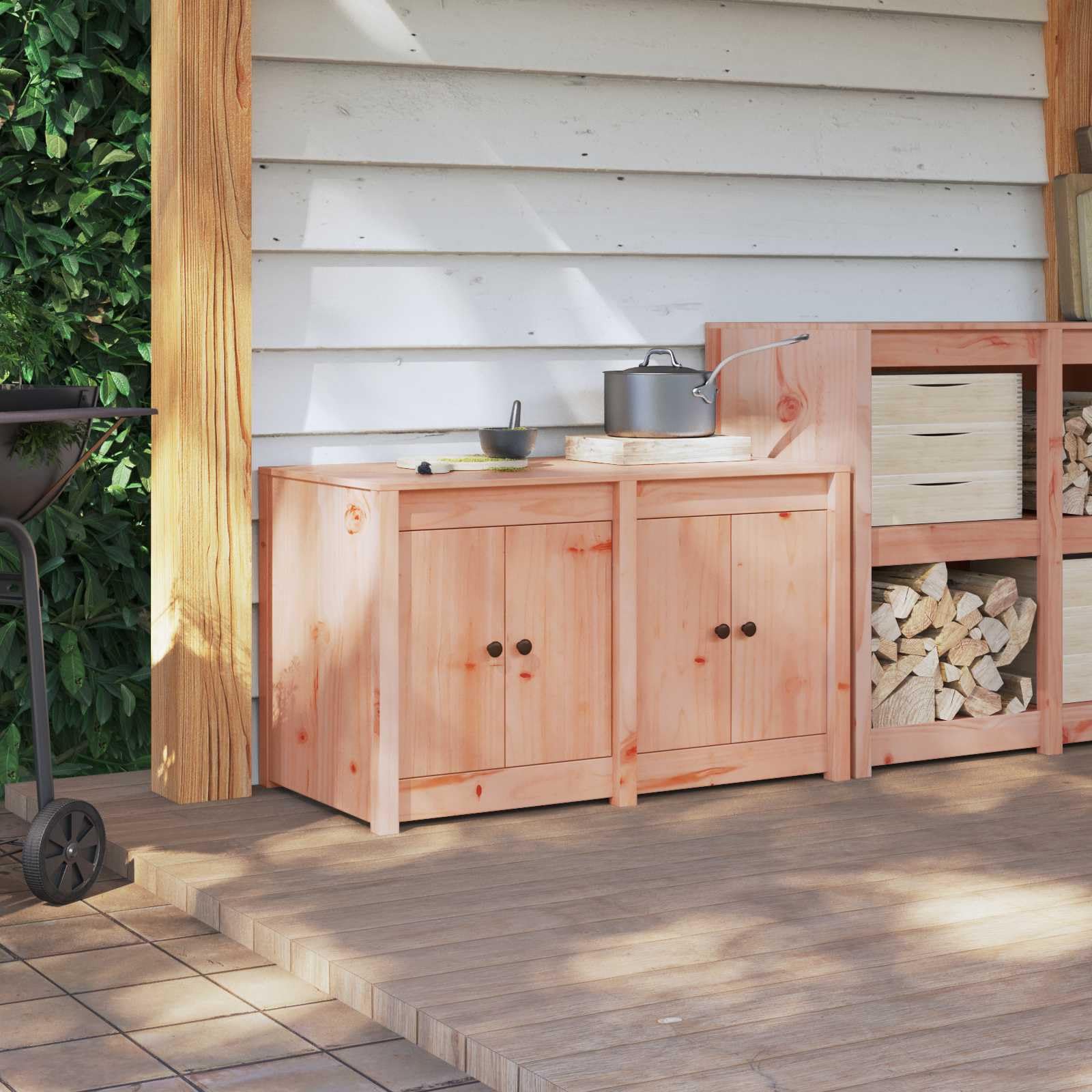 Mobile da cucina MEPPEL marrone effetto rovere, 106 x 55 x 64 cm