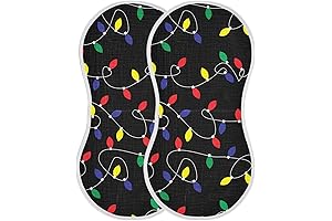 J JOYSAY 2-Pack Soft, Absorbent Cotton Burp Cloths: Ensuring a Spit-Free Baby Experience