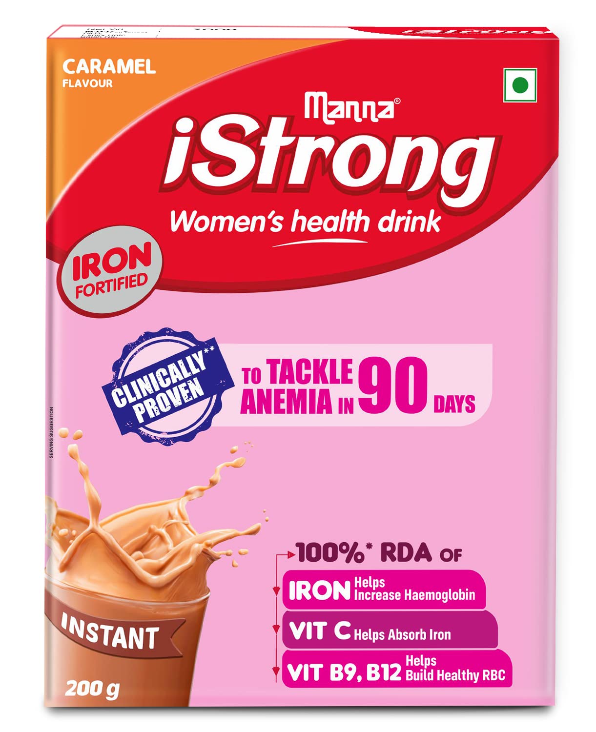 Buy Manna iStrong 200g Iron Fortified Women’s Drink Mix (Caramel